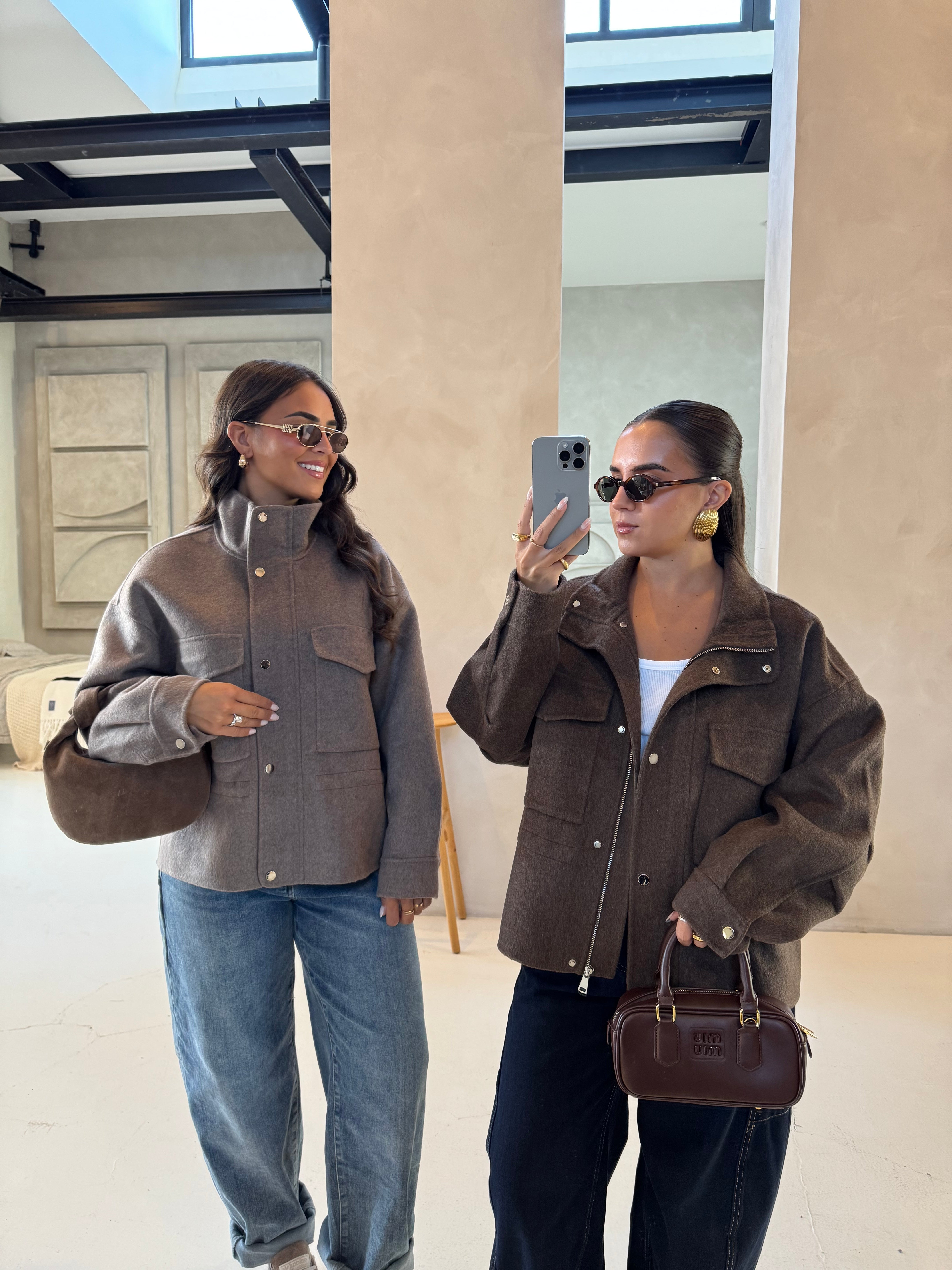 Manteau LANA marron (M2539)