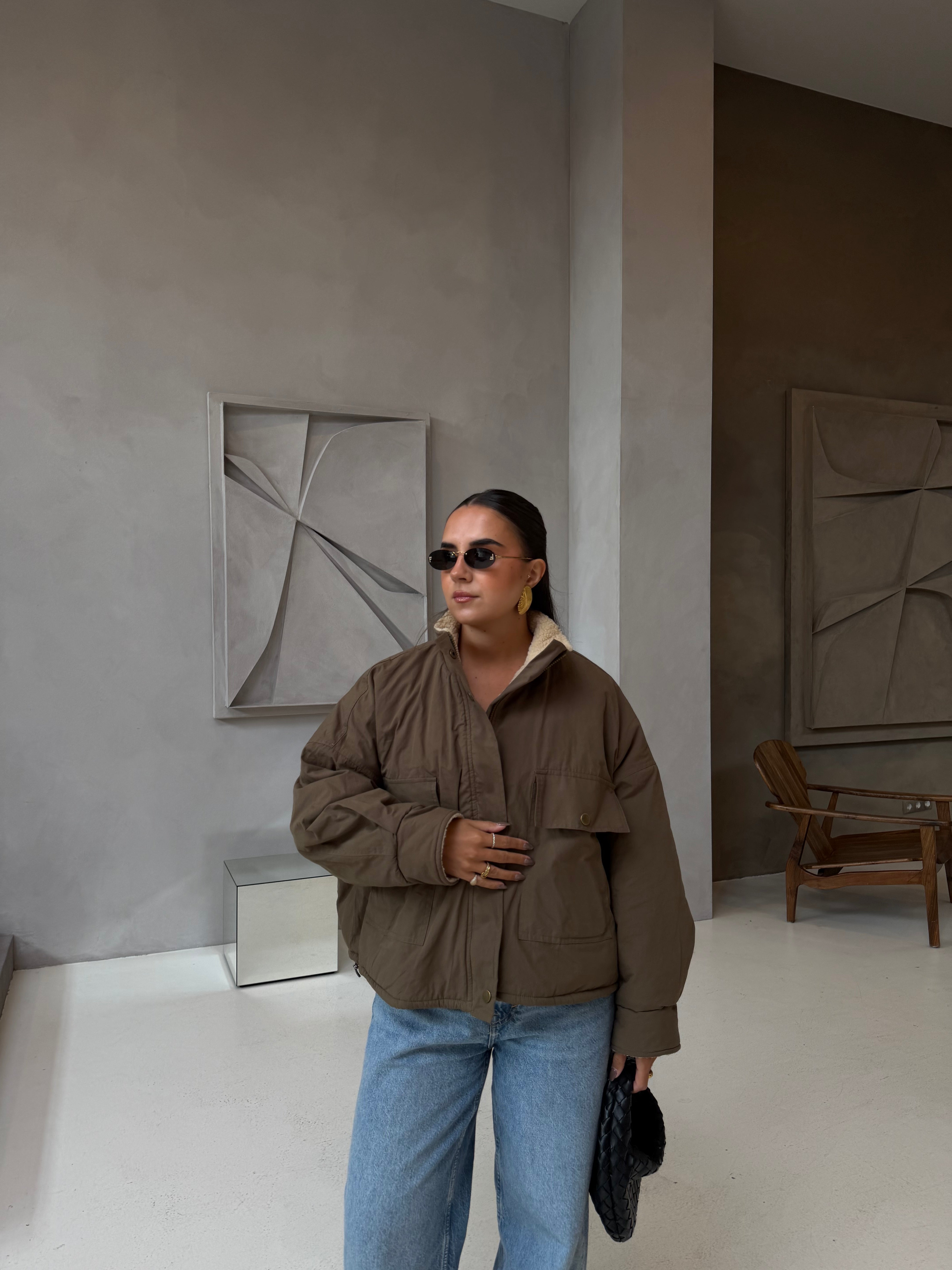 Bomber kaki réversible (24261038)