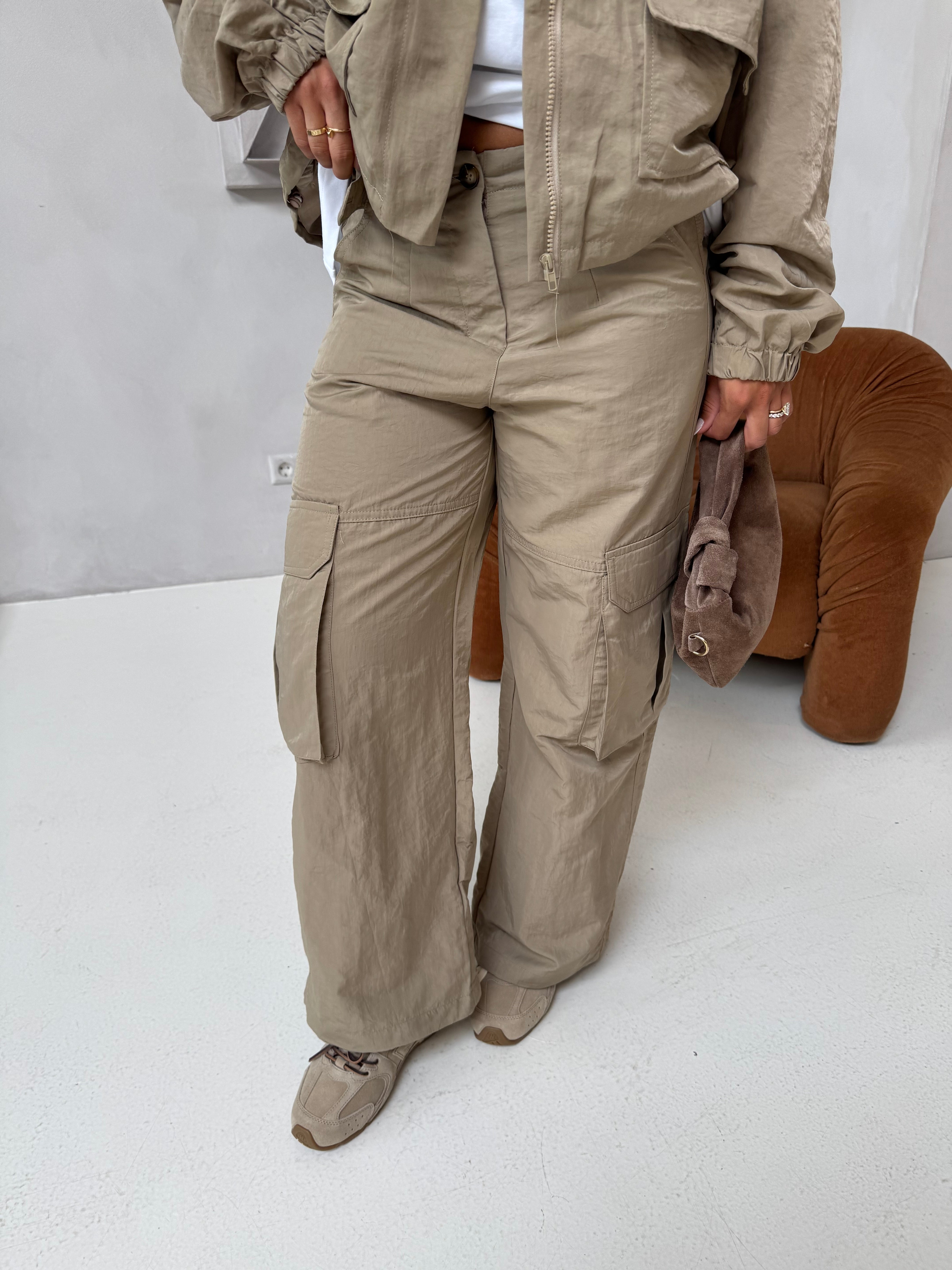 Pantalon LILI cargo beige (jy5108)
