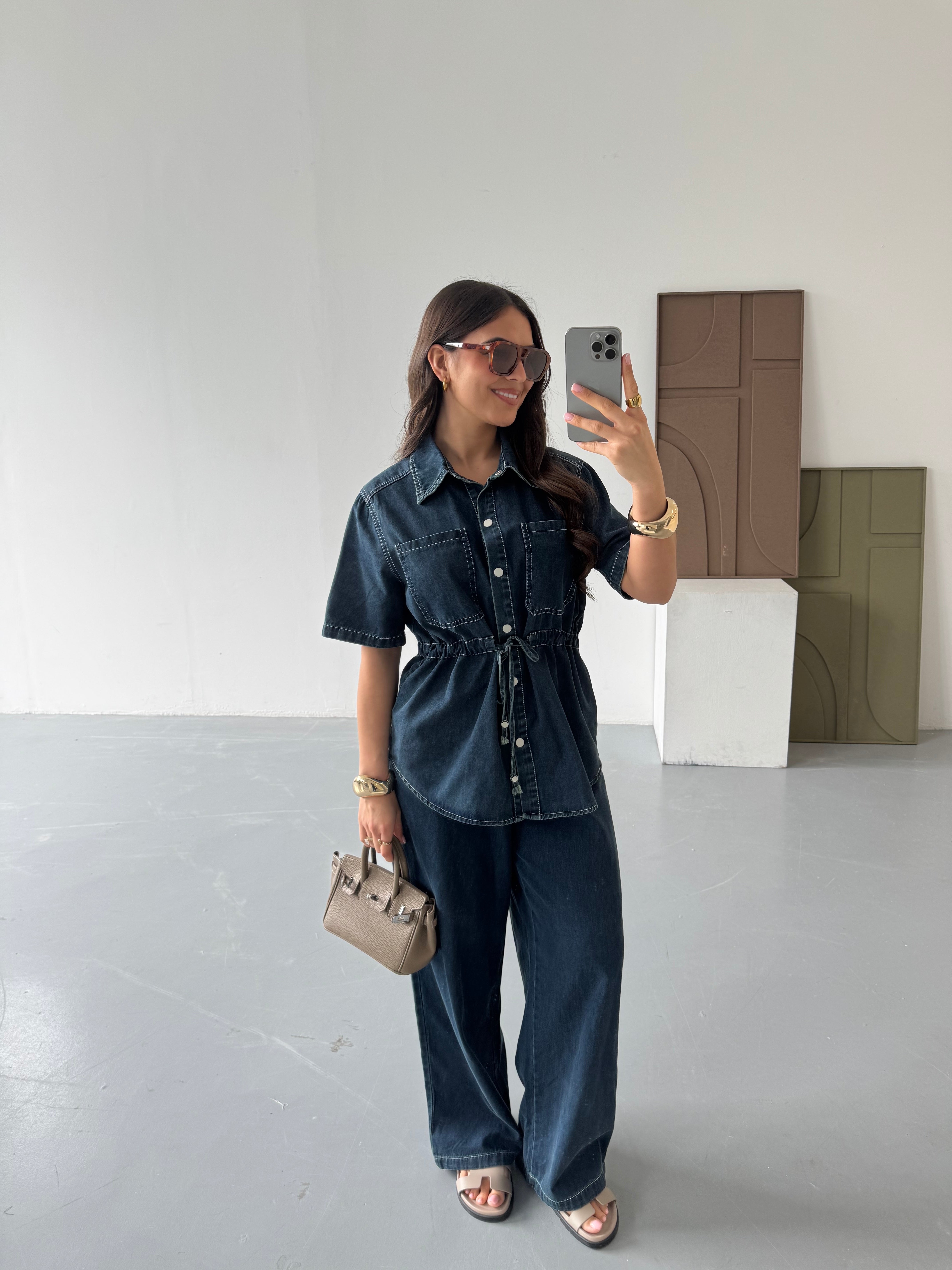 ENSEMBLE ALLY JEAN BLEU