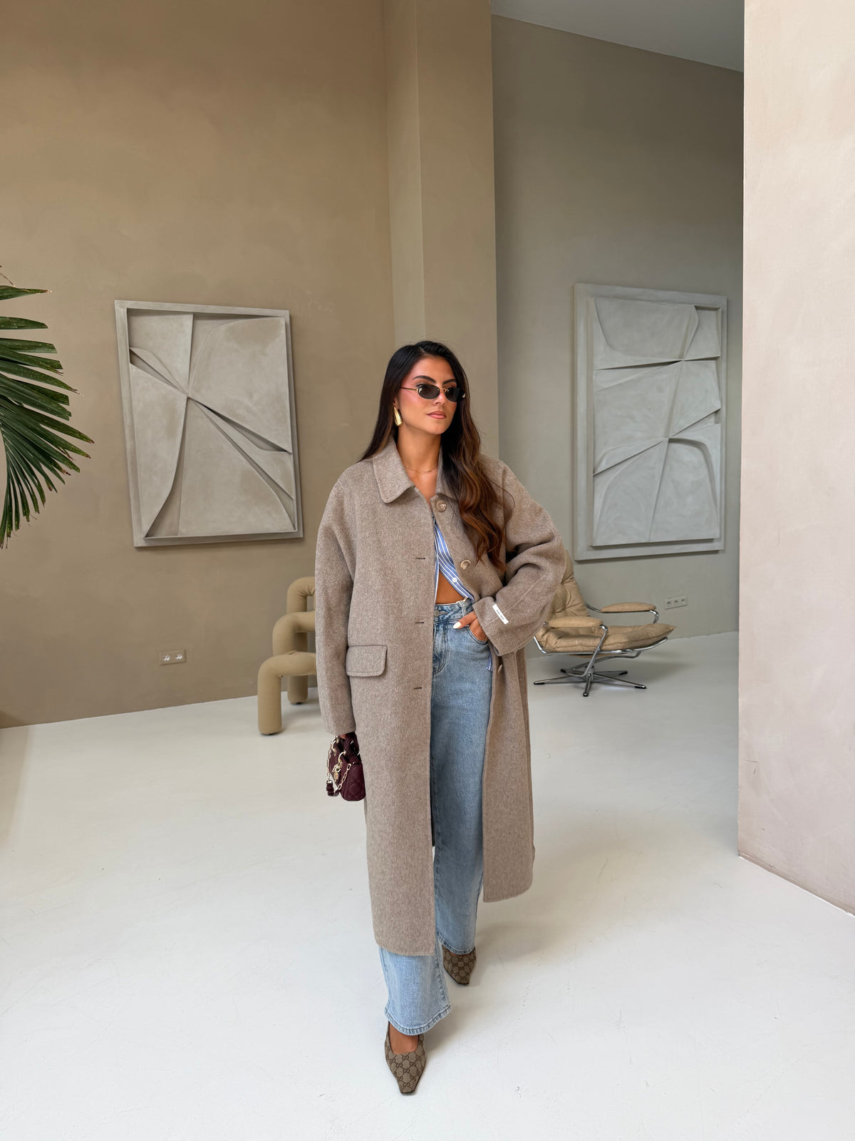 Manteau LANA laine beige