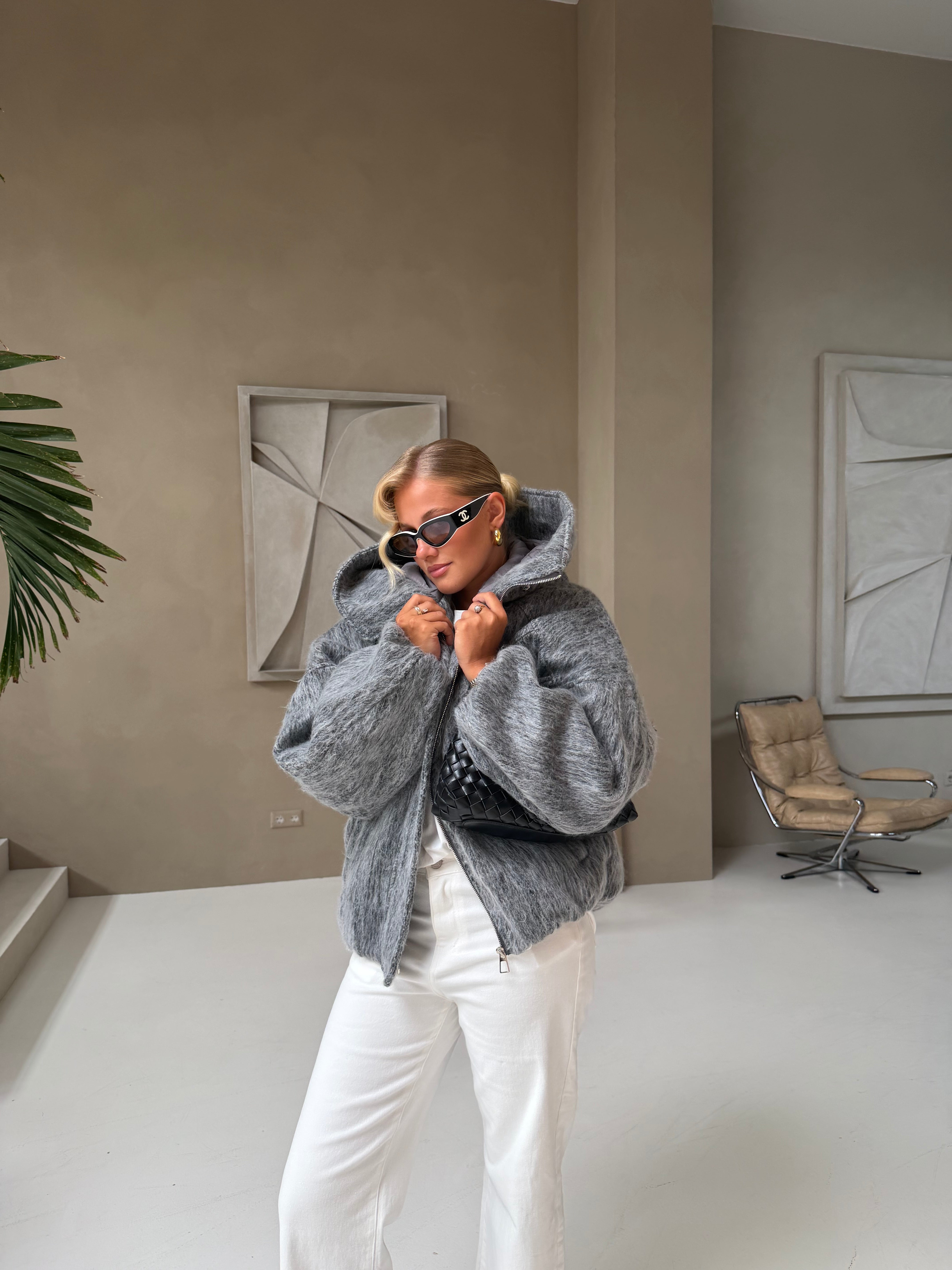 Manteau MINAYA gris (JZ010)