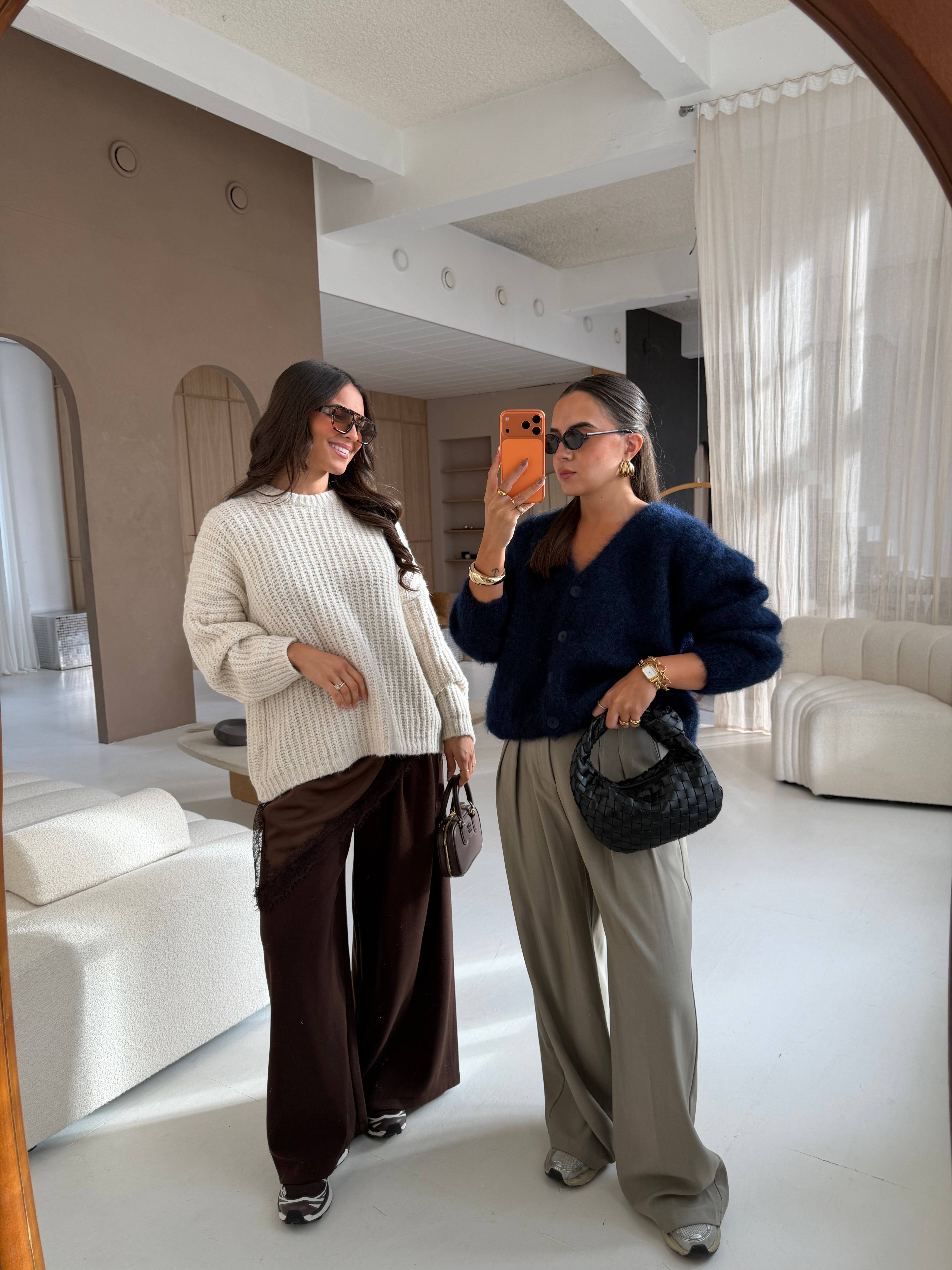 Gilet kid MOHAIR bouton bleu marine  (23356)