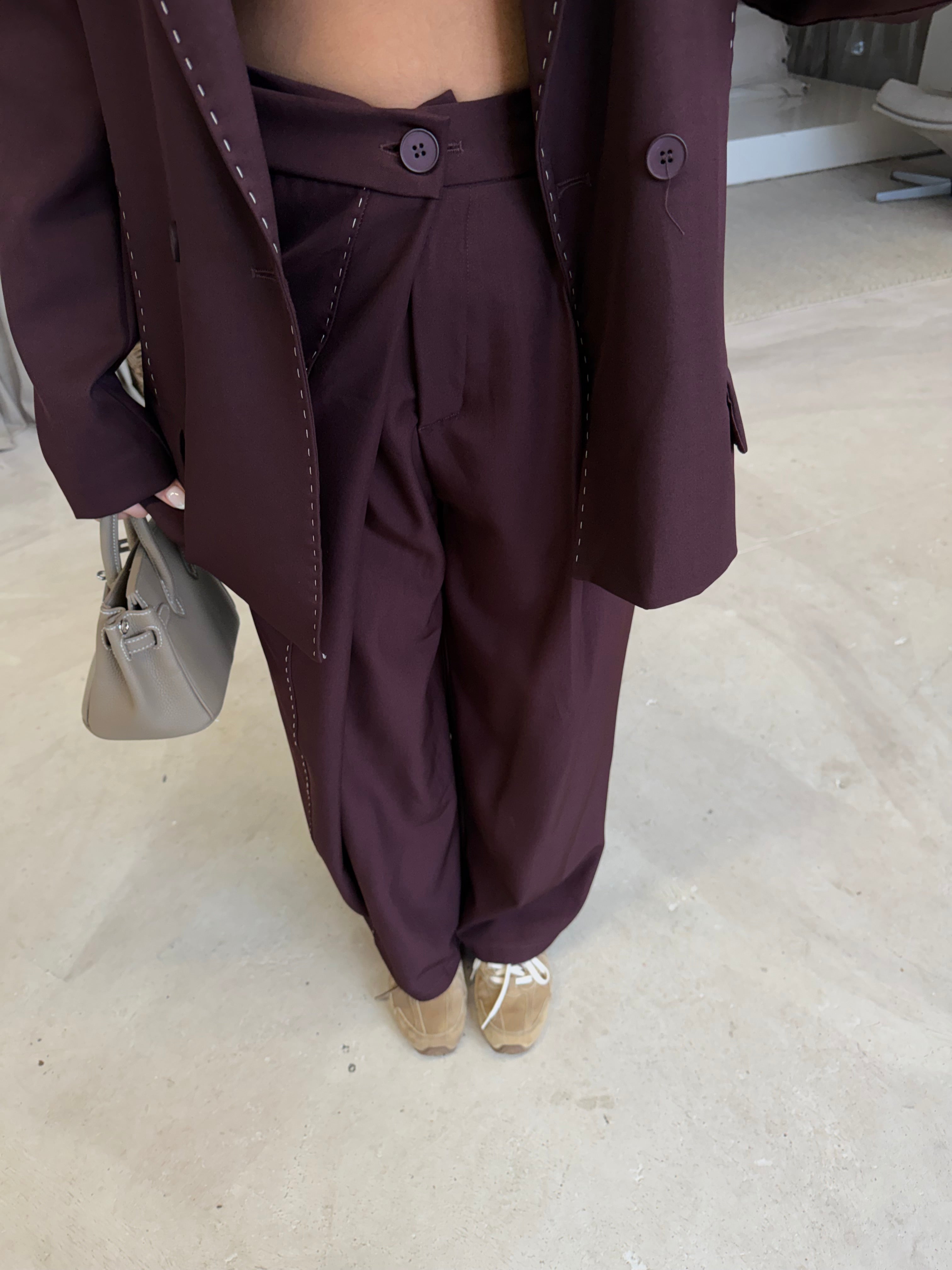 Pantalon samy bordeaux