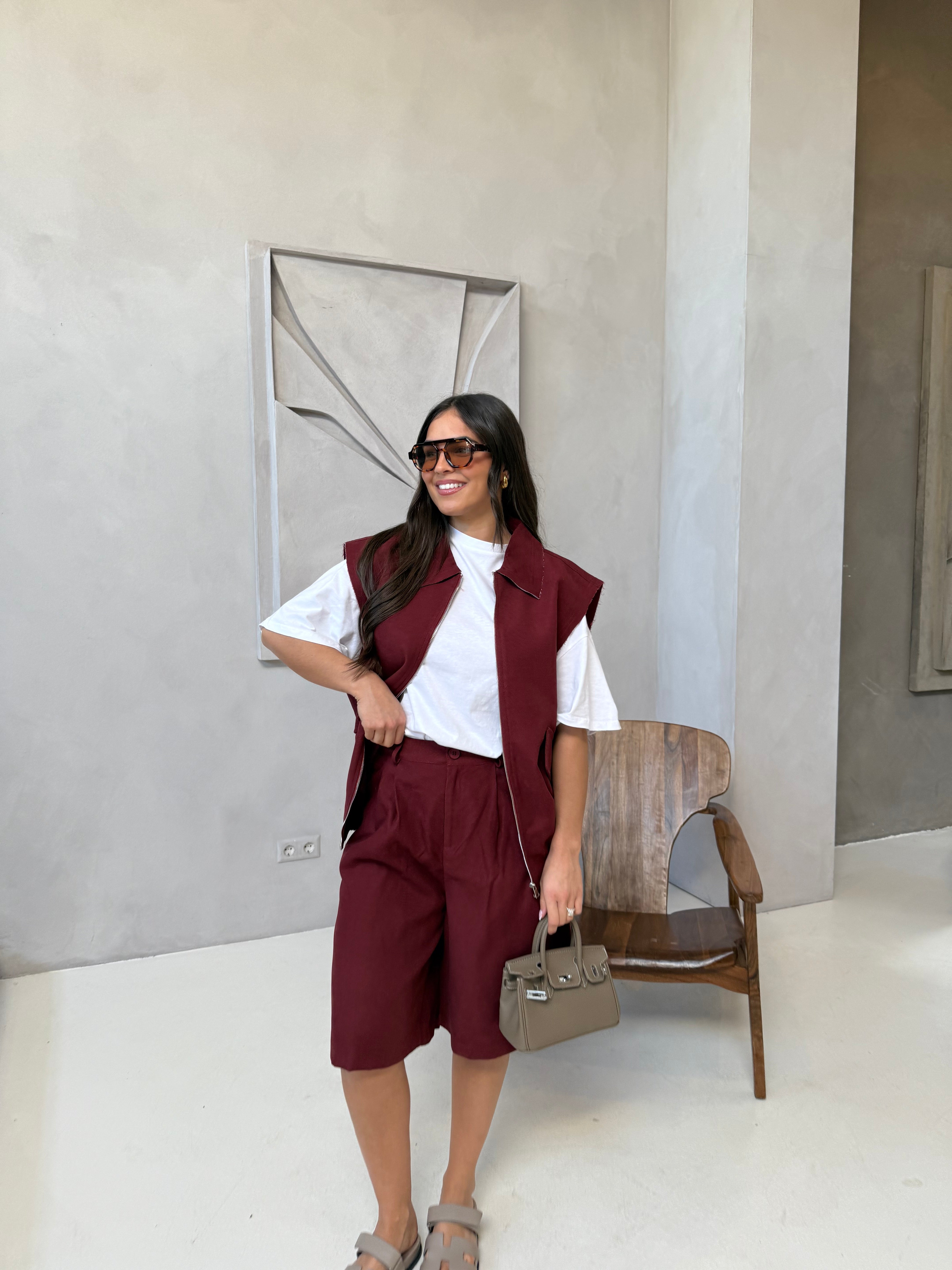 Veste ORLA bordeaux