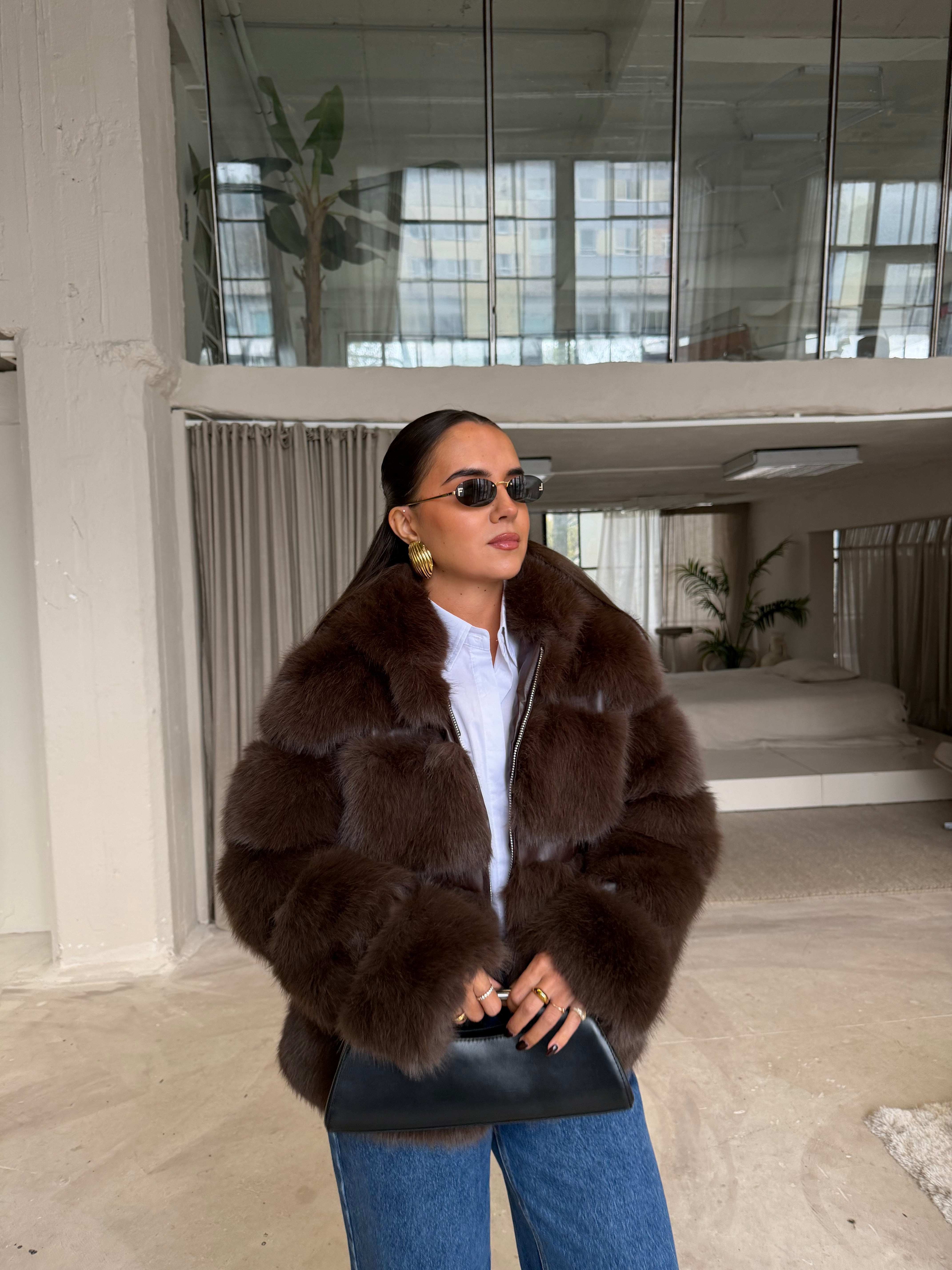 Fourrure CHLOE marron