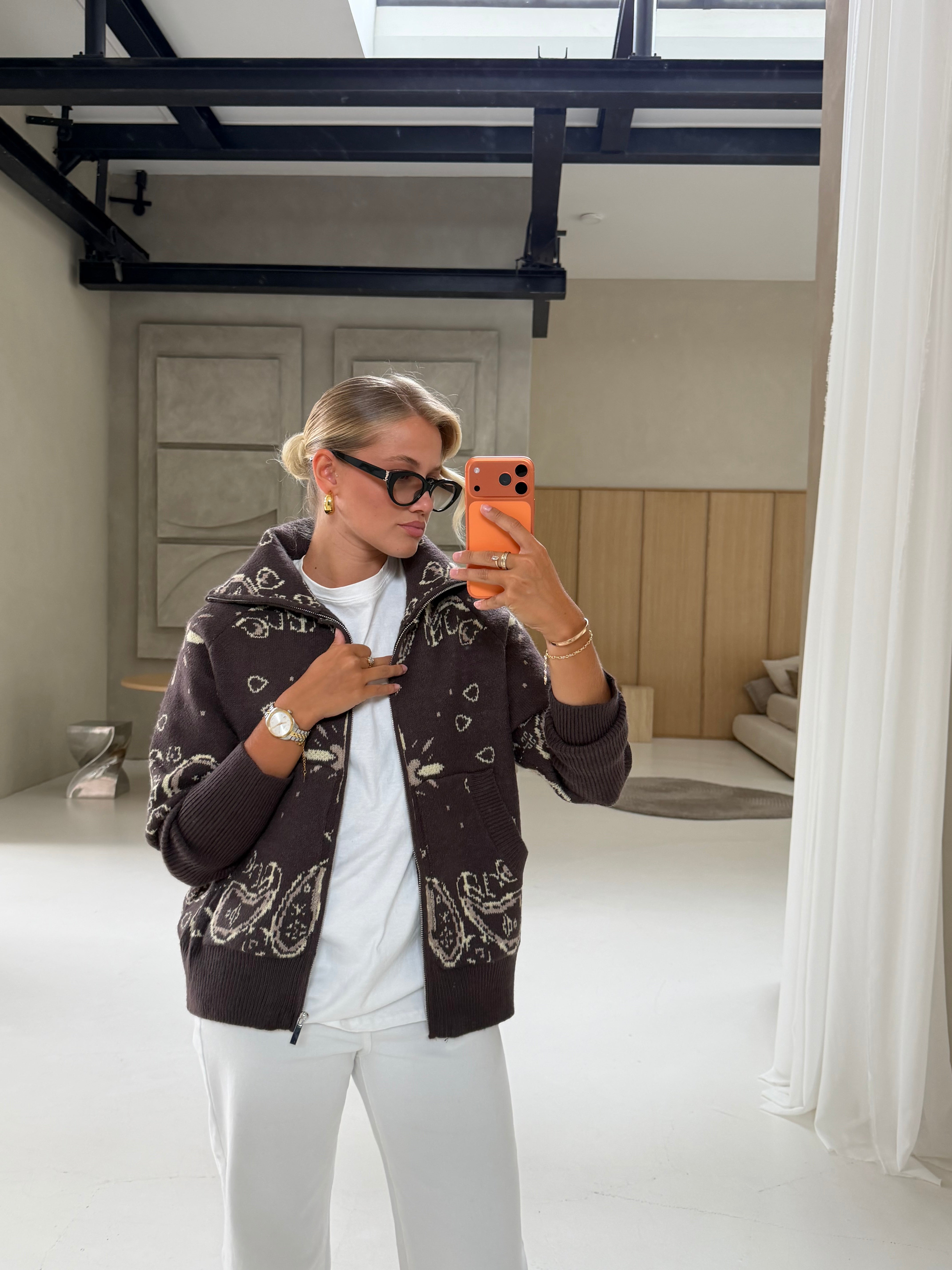 Gilet Bandana marron (26001)