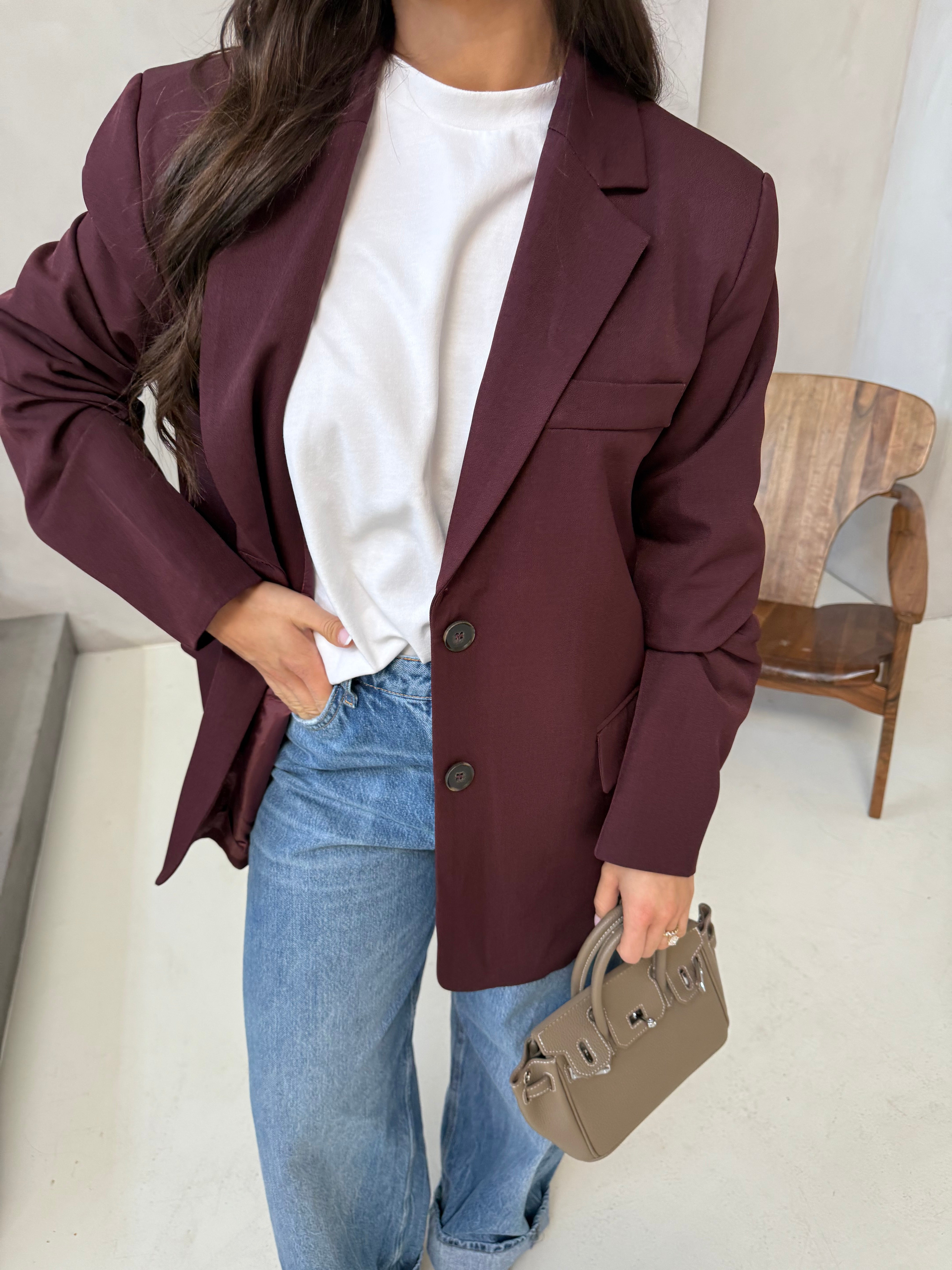 Blazer BELLA bordeaux (W24737)