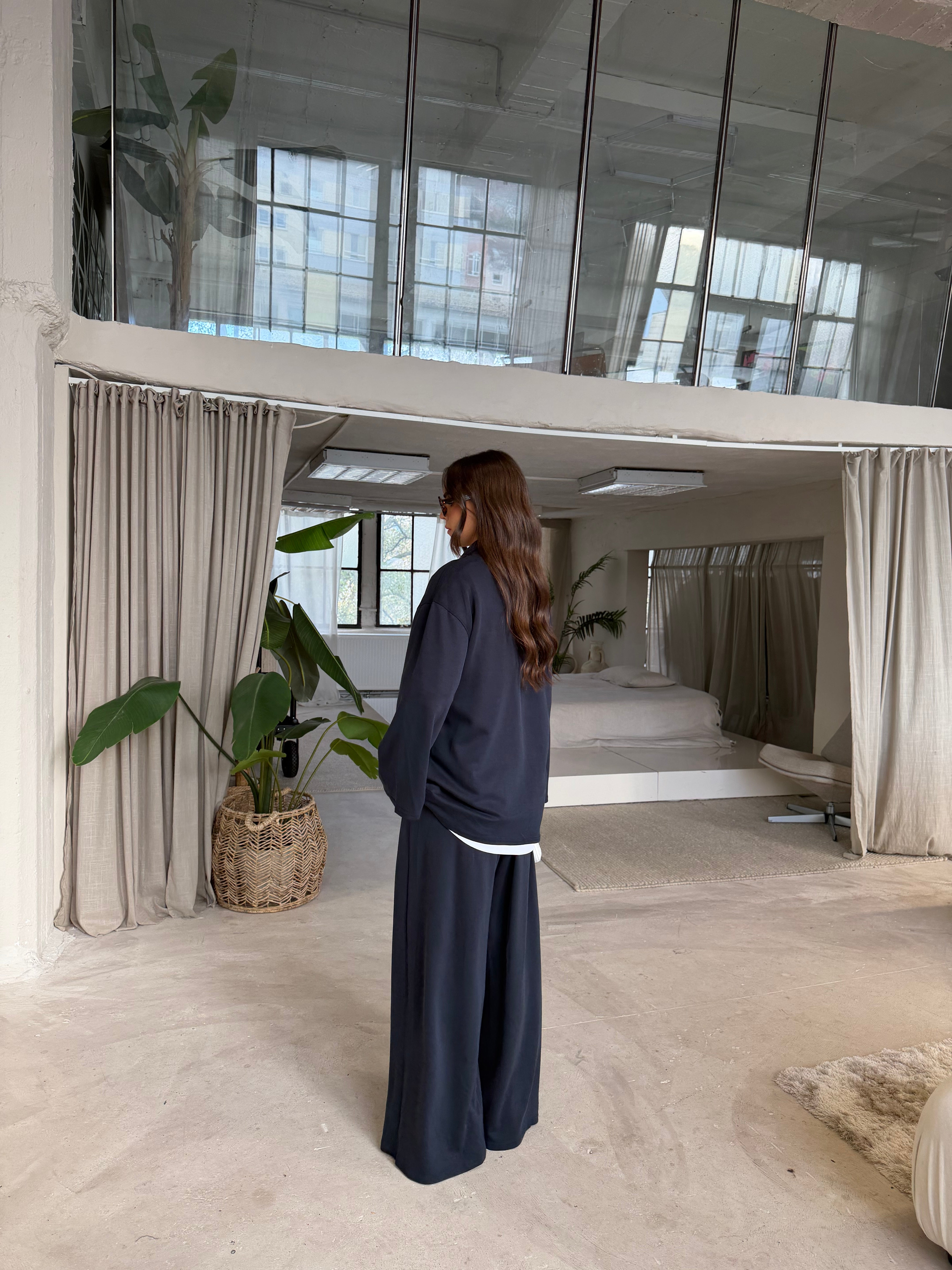 Sweat zip MALO bleue marine