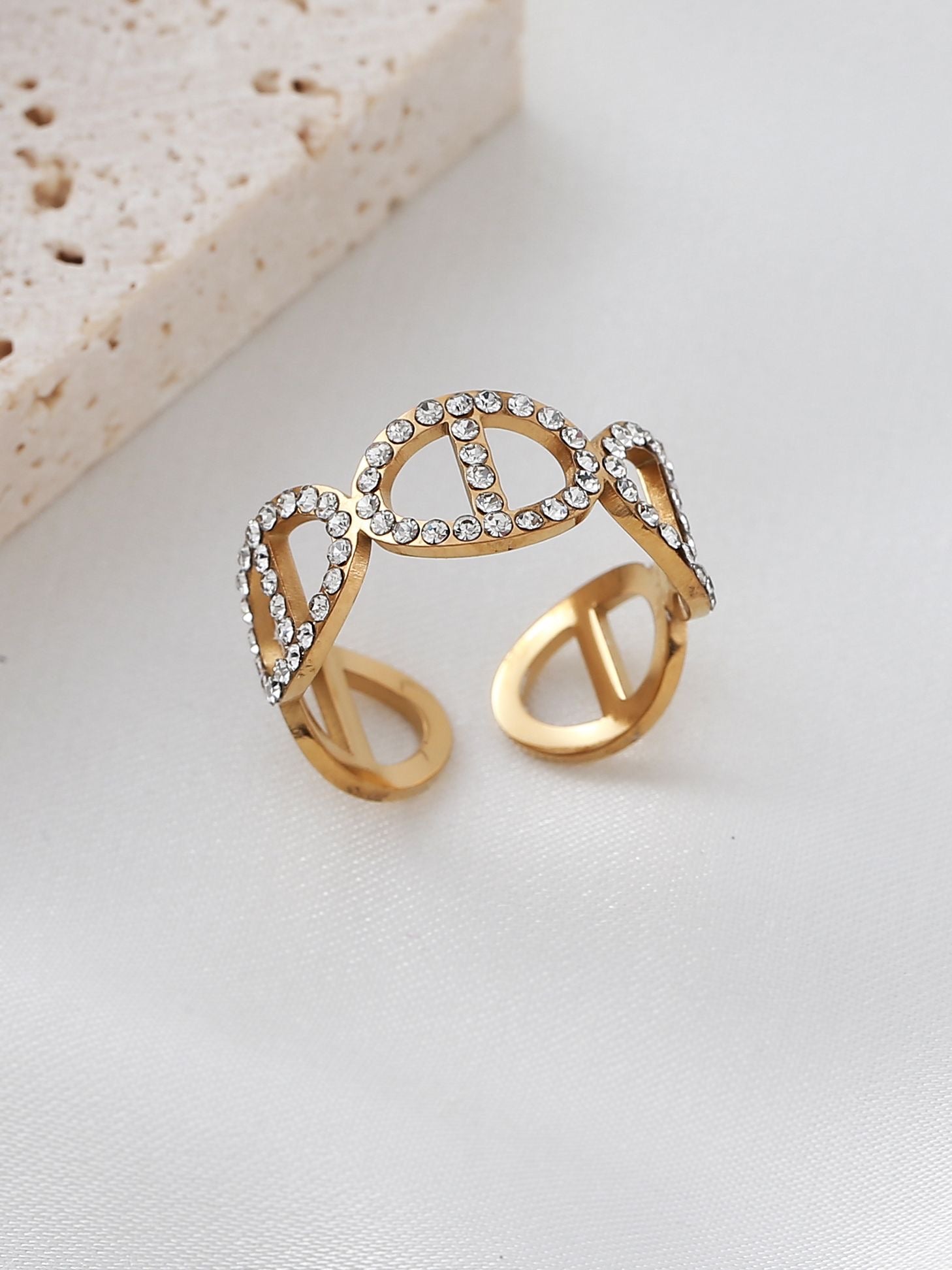 Bague VERO dorée (R-11014)