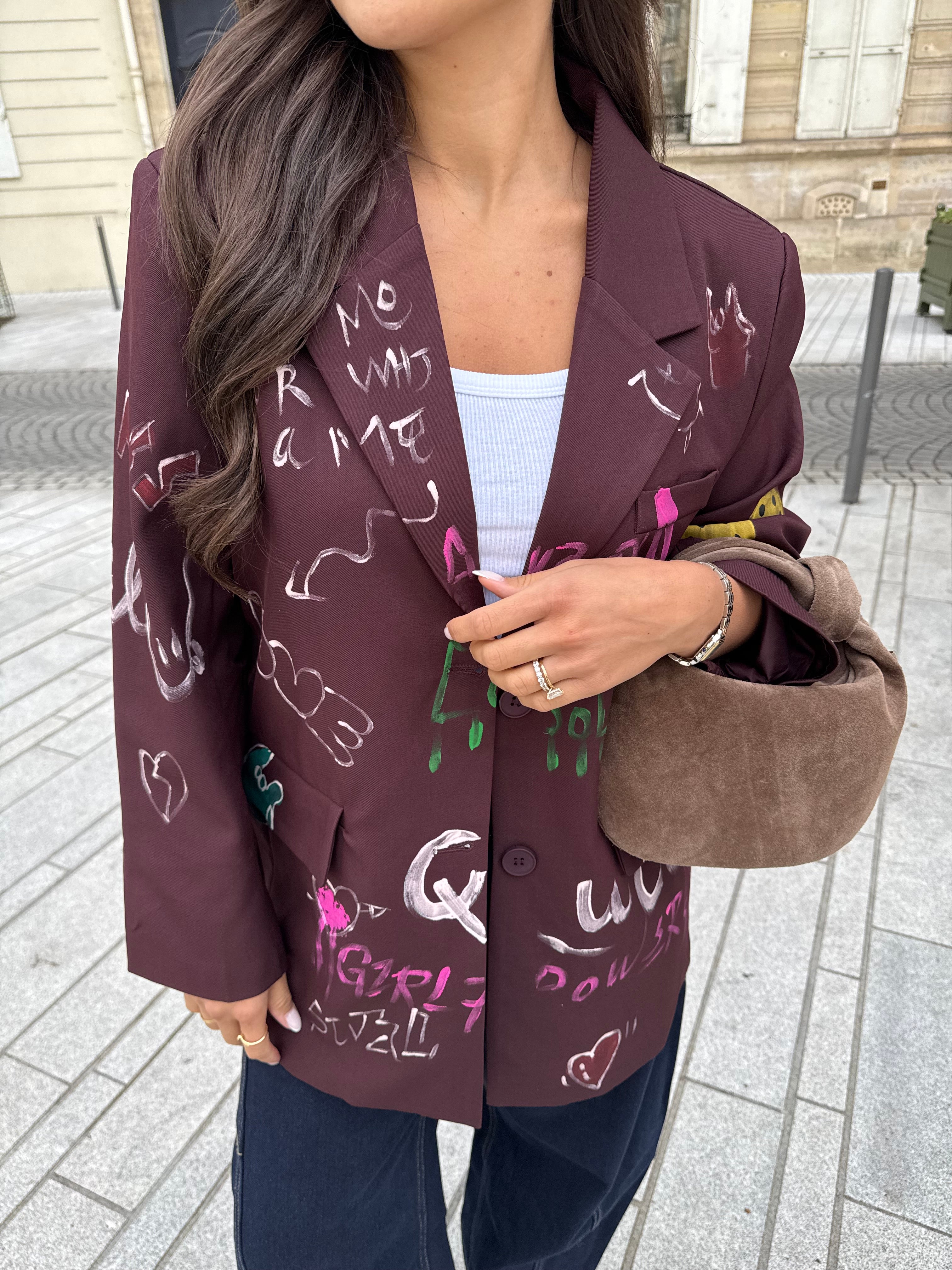 Blazer MICHEL bordeaux