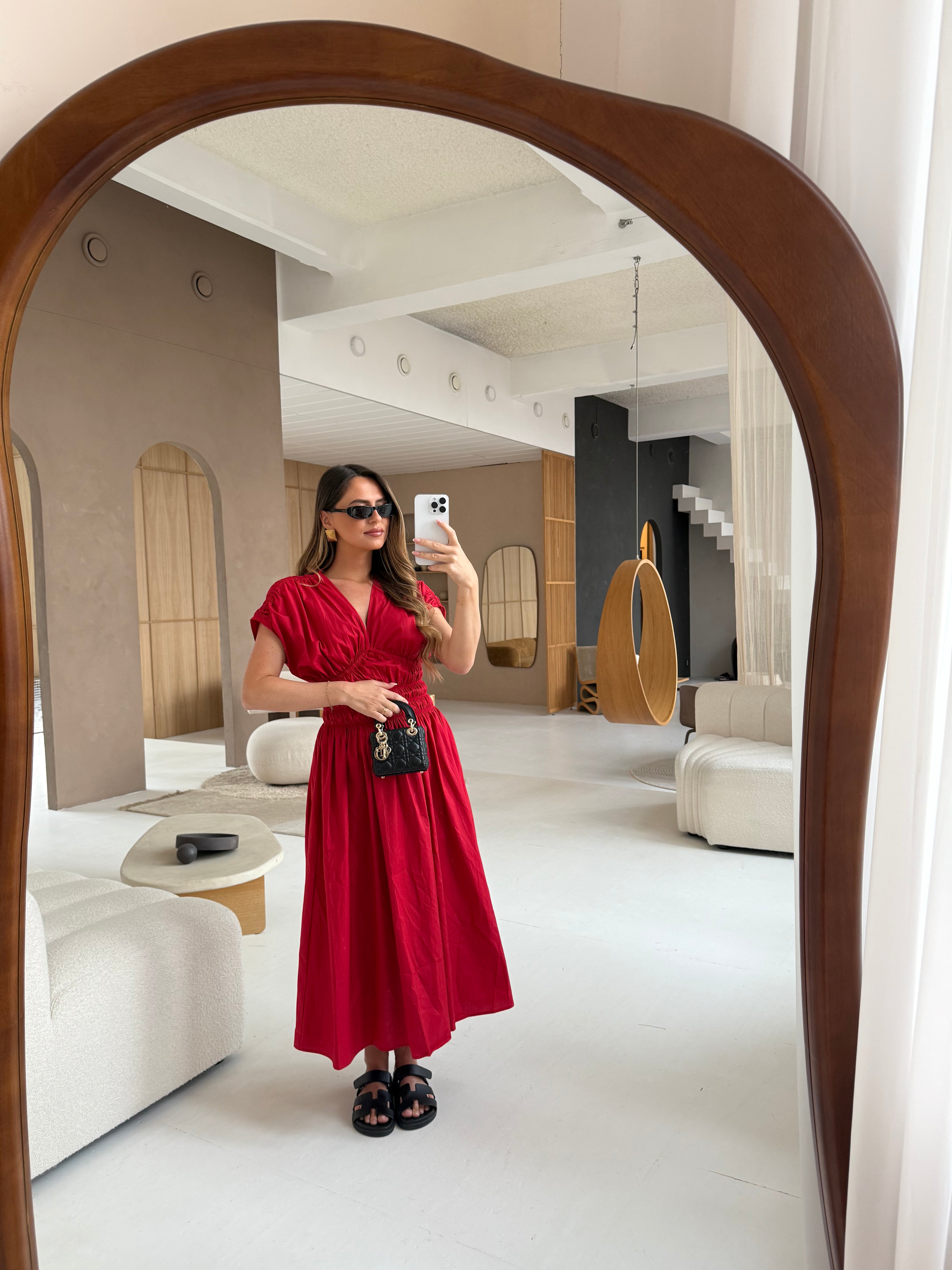 Robe ELEONORE rouge (JY5202)