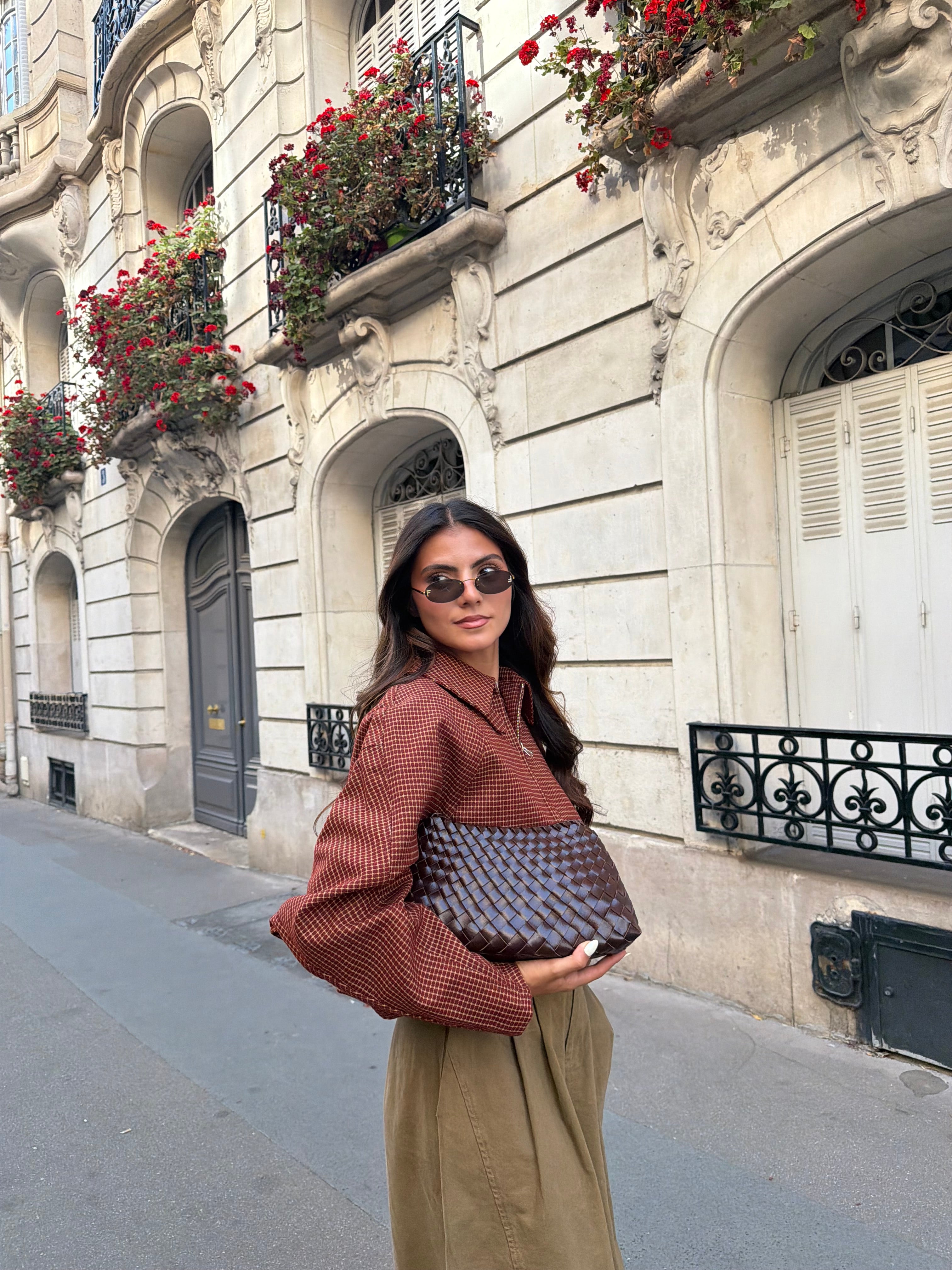 Veste QUADRO brique (MA002)