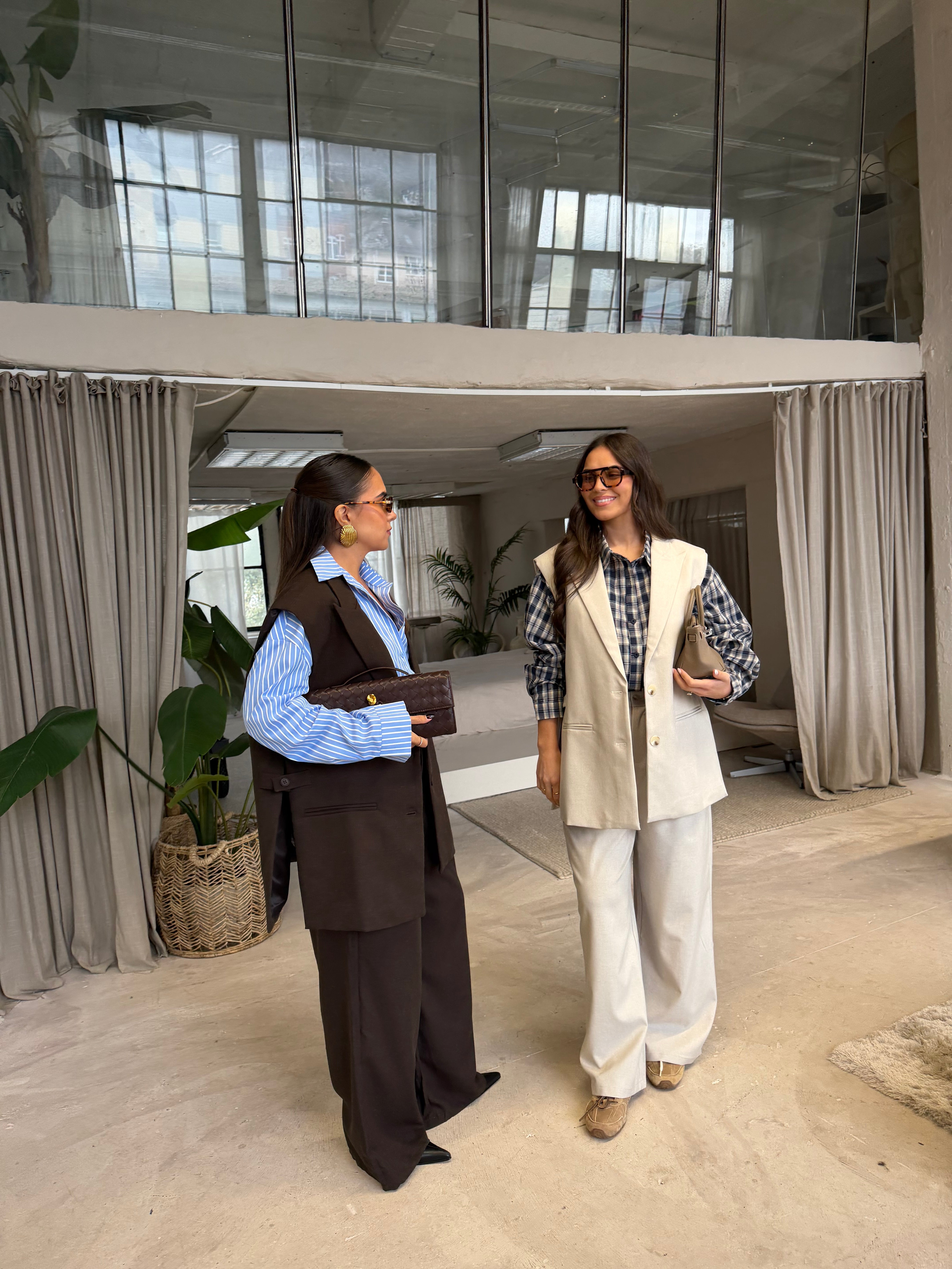 Blazer LINA sans manche crème (53051)