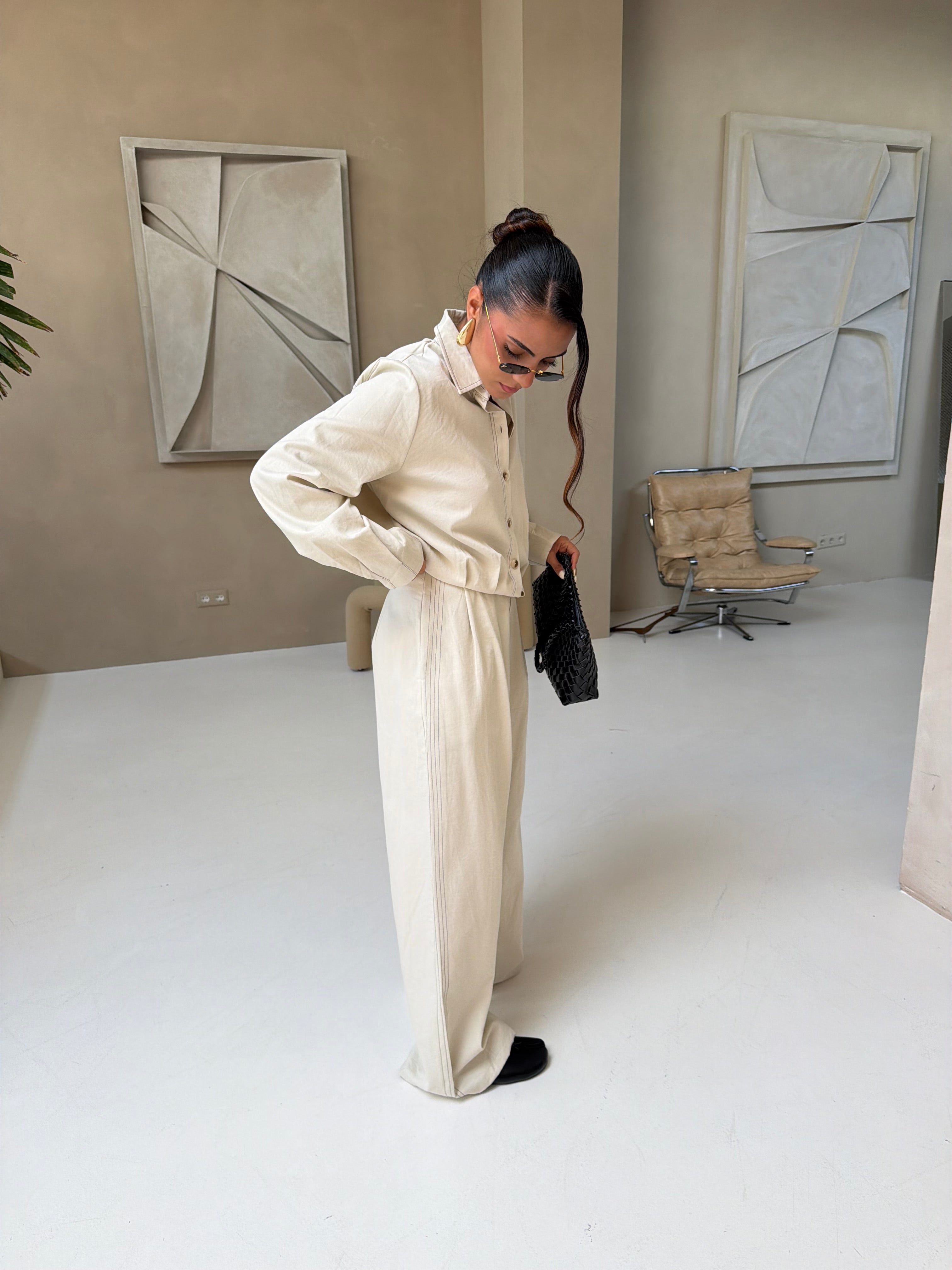 Ensemble LOUISE écru (RM1037)