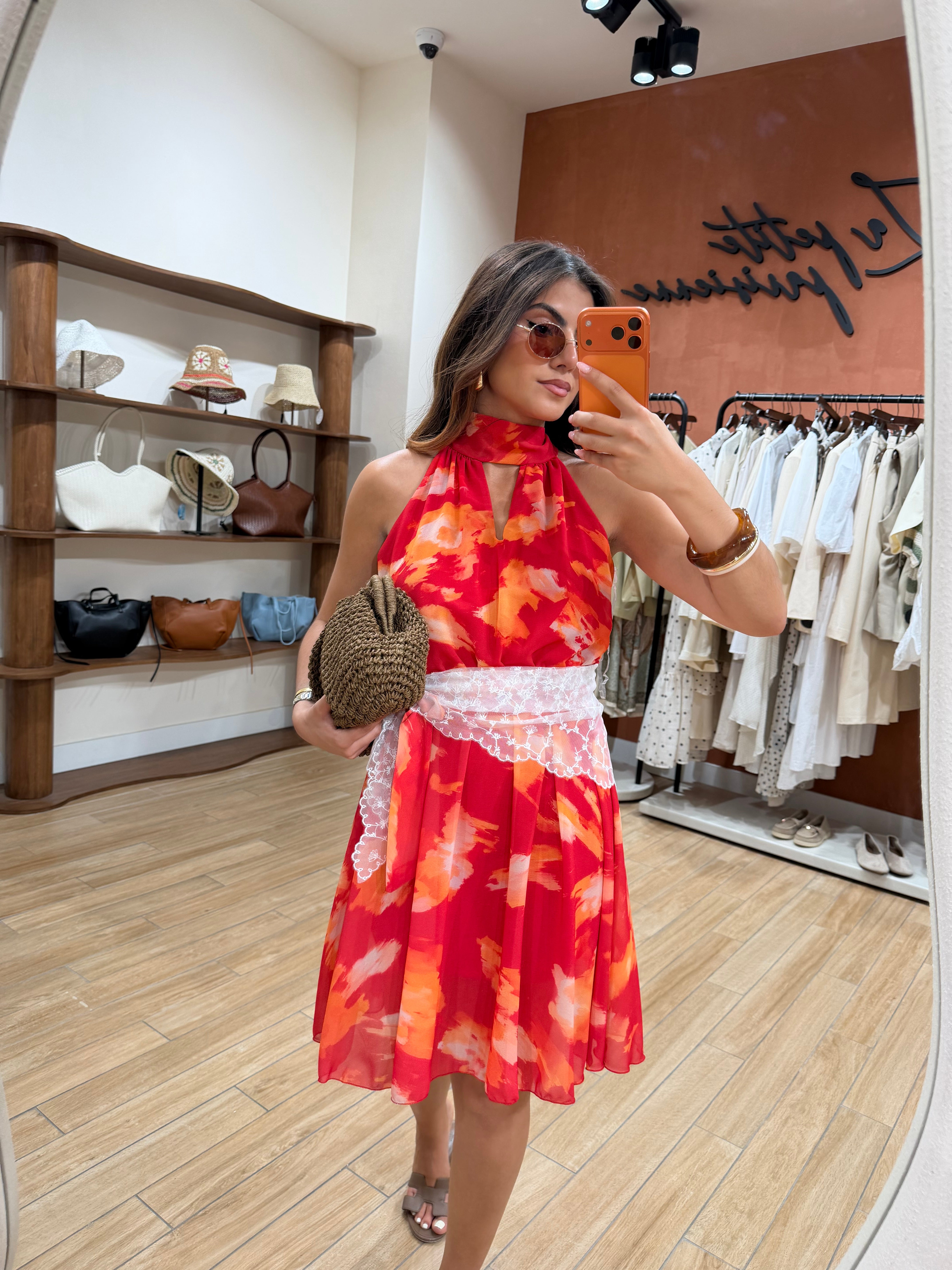 Robe BELLA courte rouge