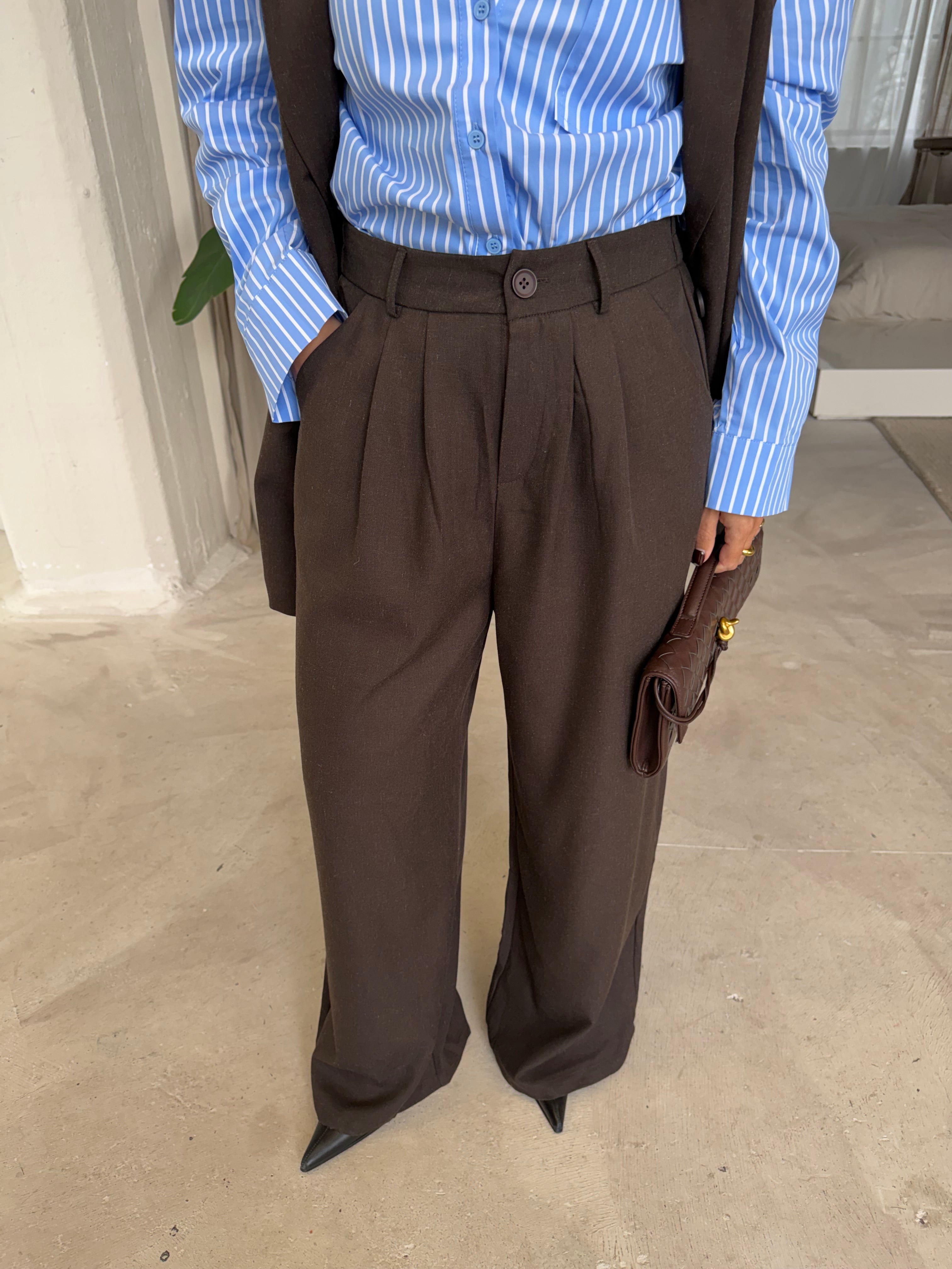 Pantalon LINA choco (43133)