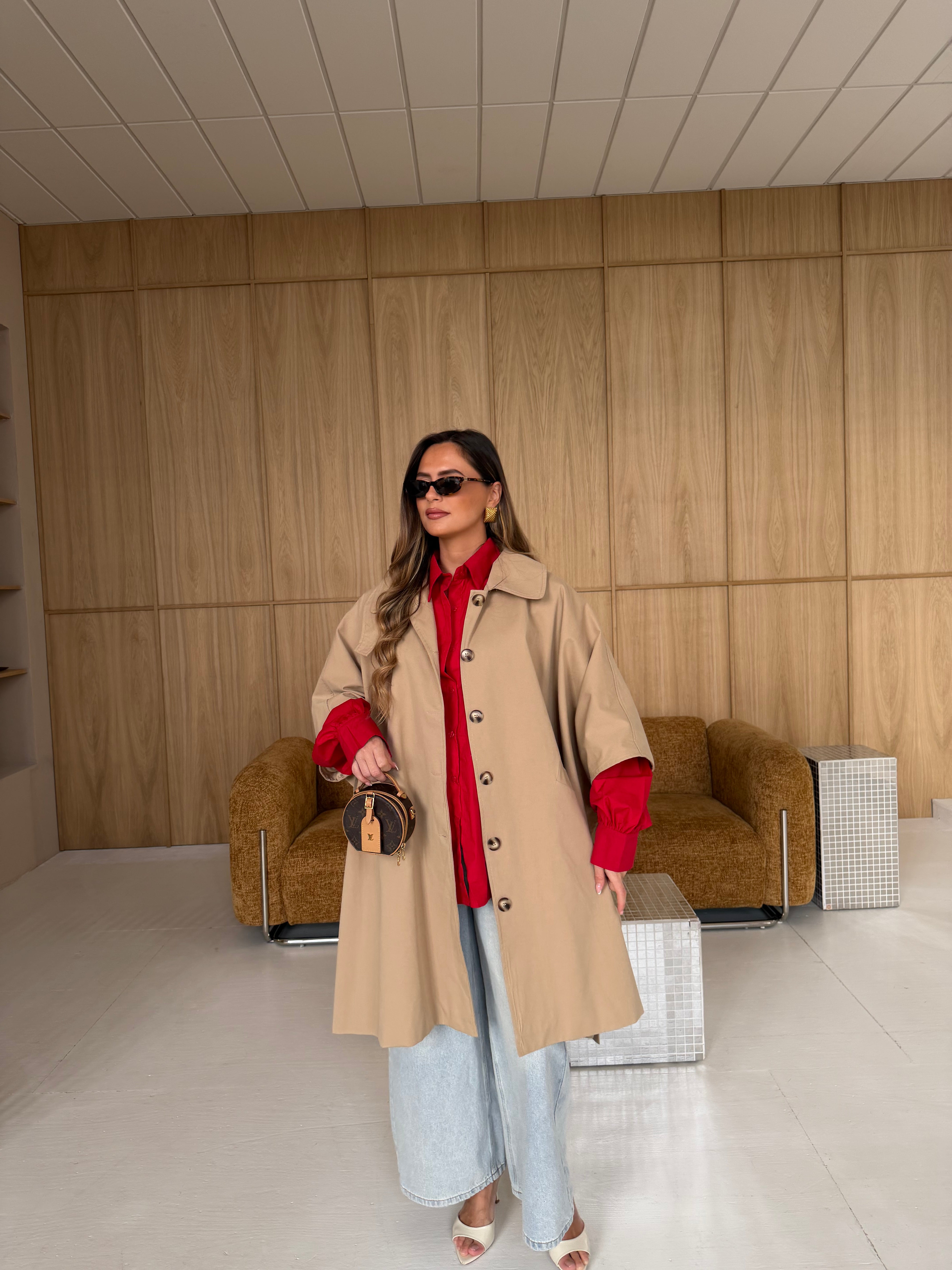 Trench CAPE beige (6702)