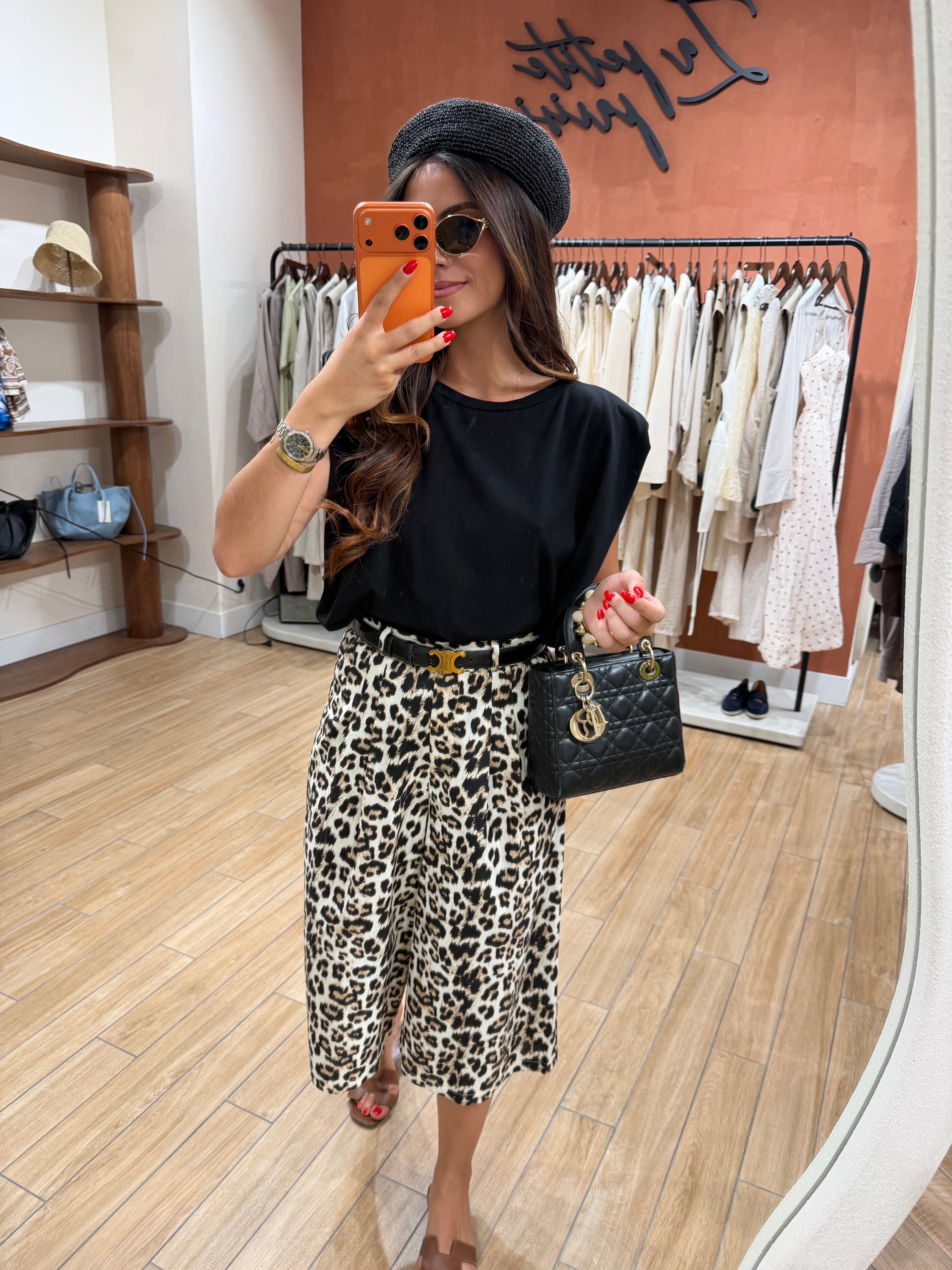 Teeshirt épaulette noir