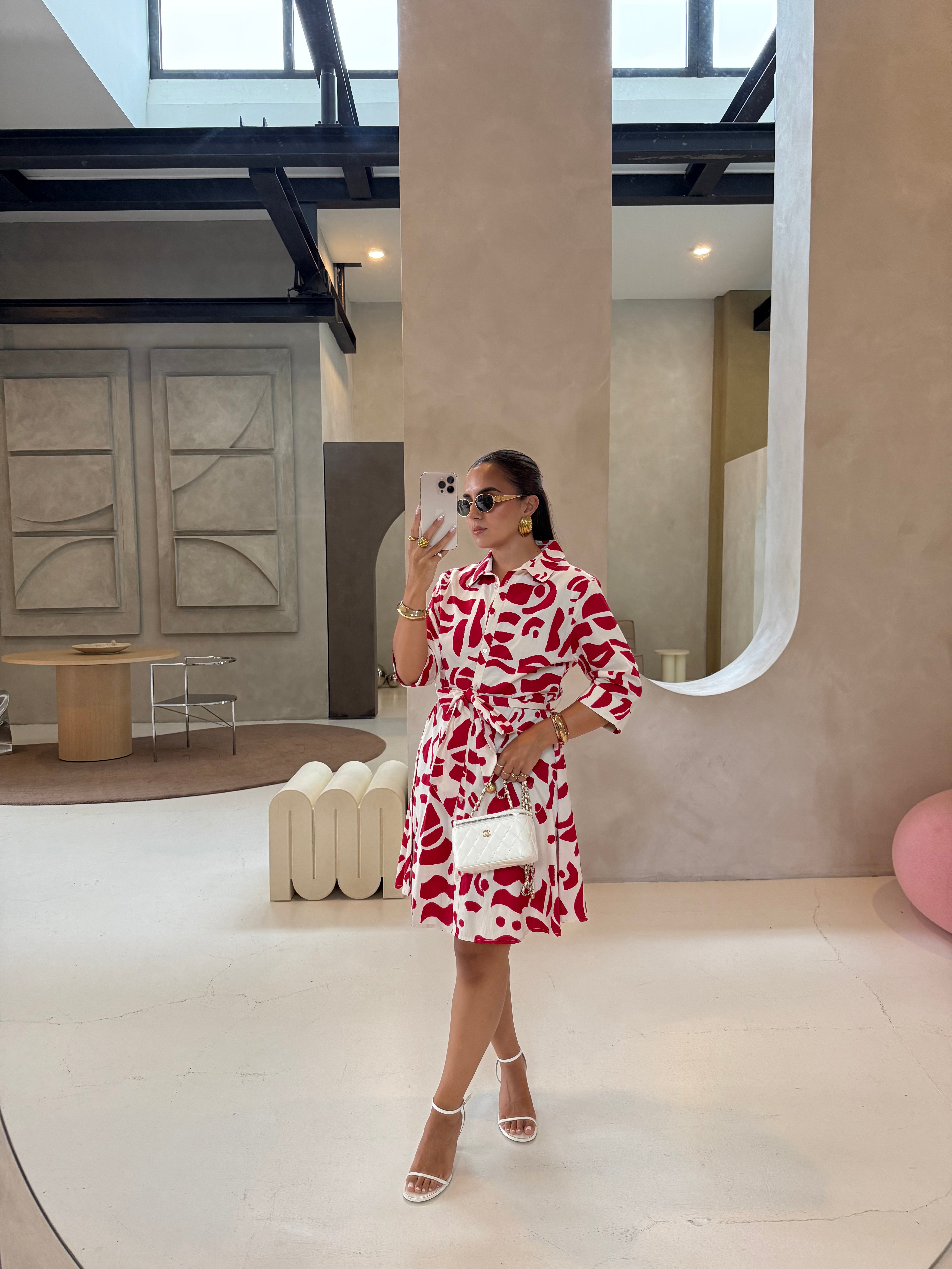 Robe BIBA courte rouge