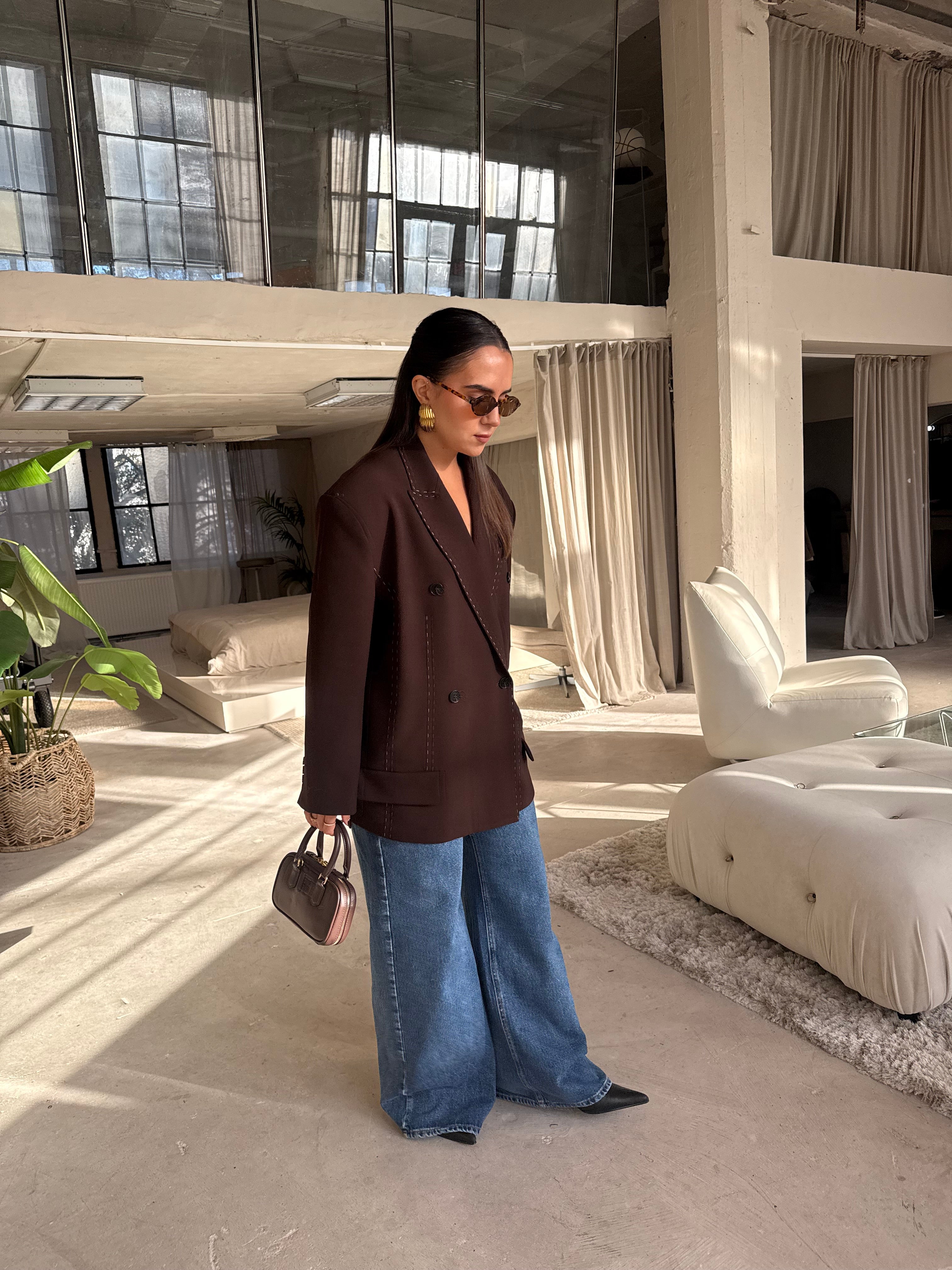 Blazer couture choco (V9903)