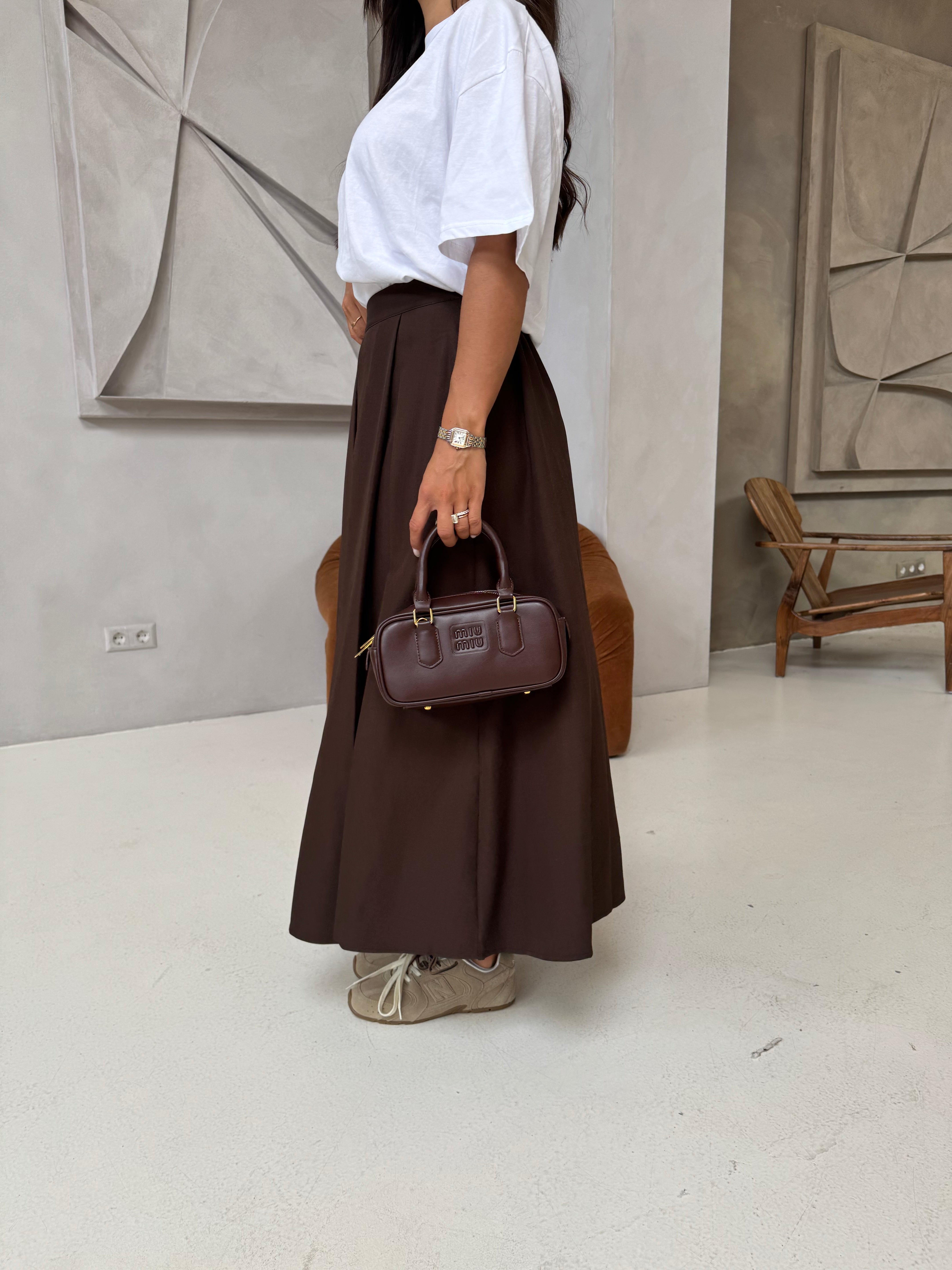 Jupe BELLA longue CHOCO (25cy911)