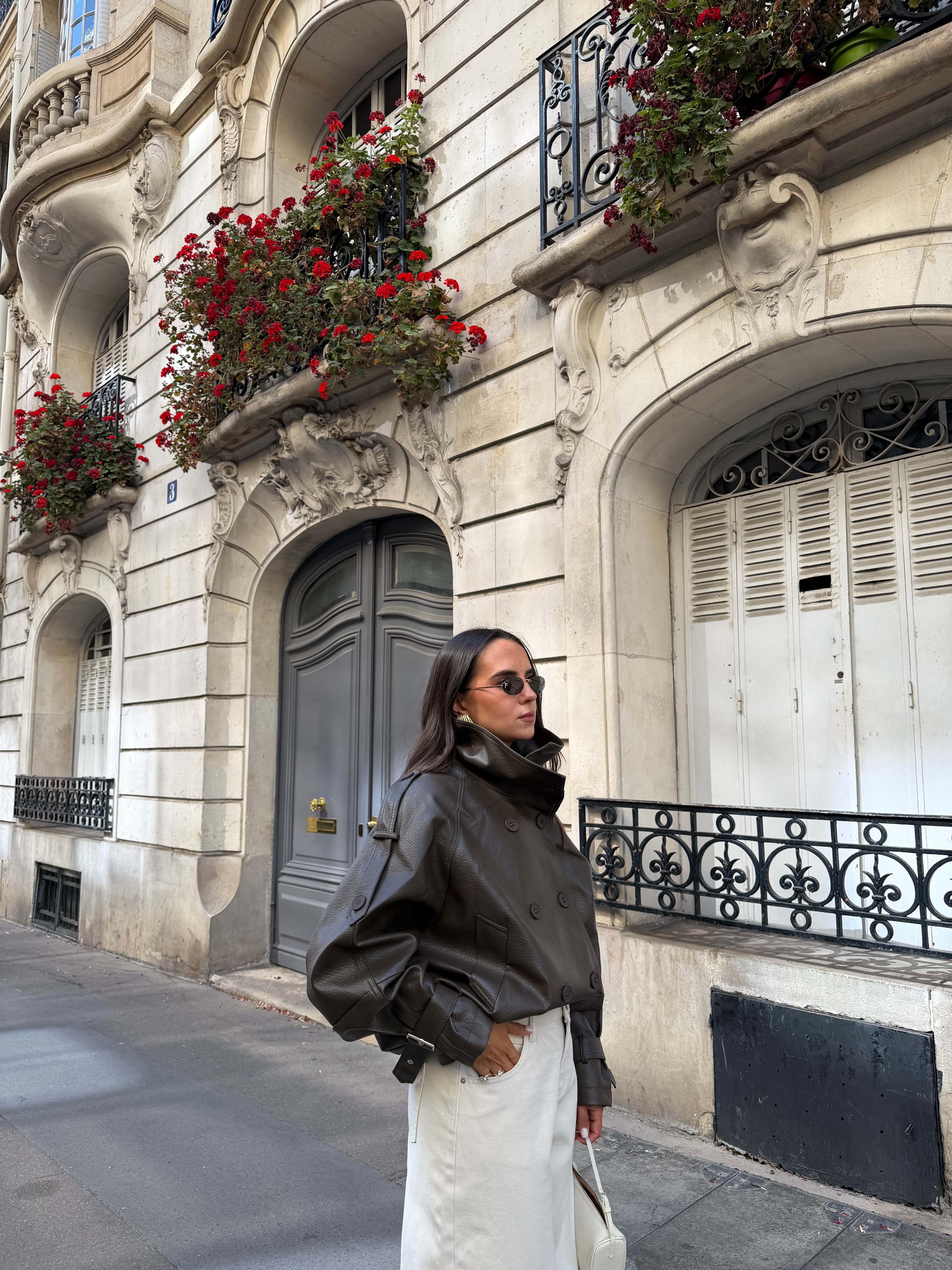 Manteau BILA taupe (JZM003)