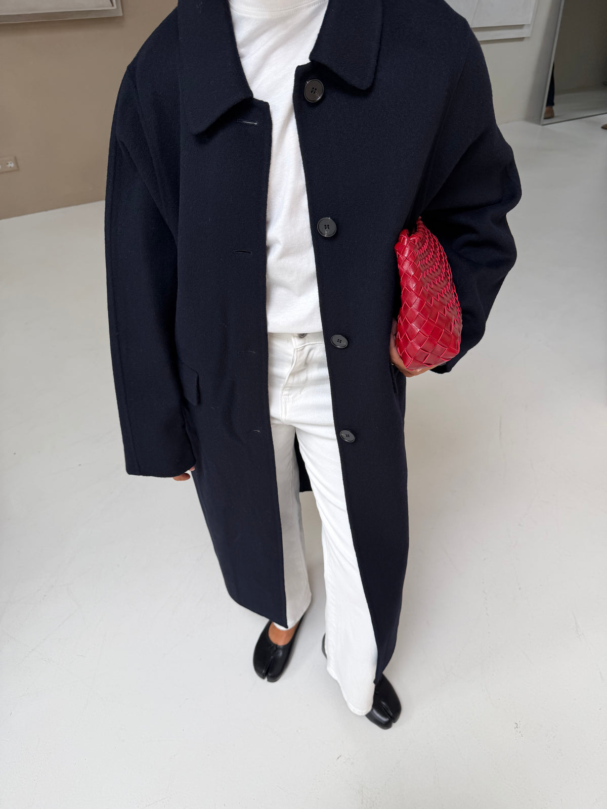 Manteau LANA laine bleu marine