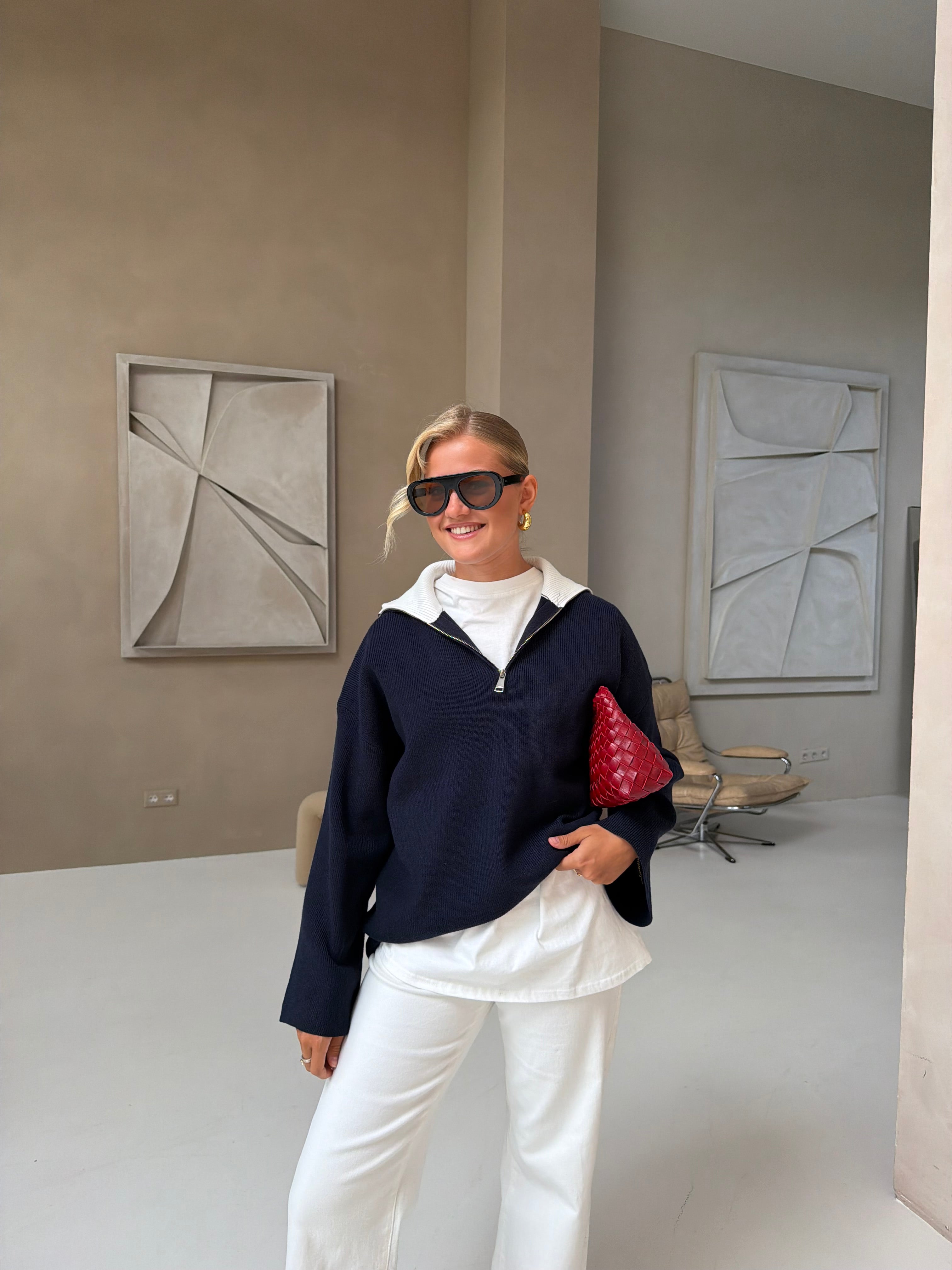 Pull TRINA bleu marine (LC450)