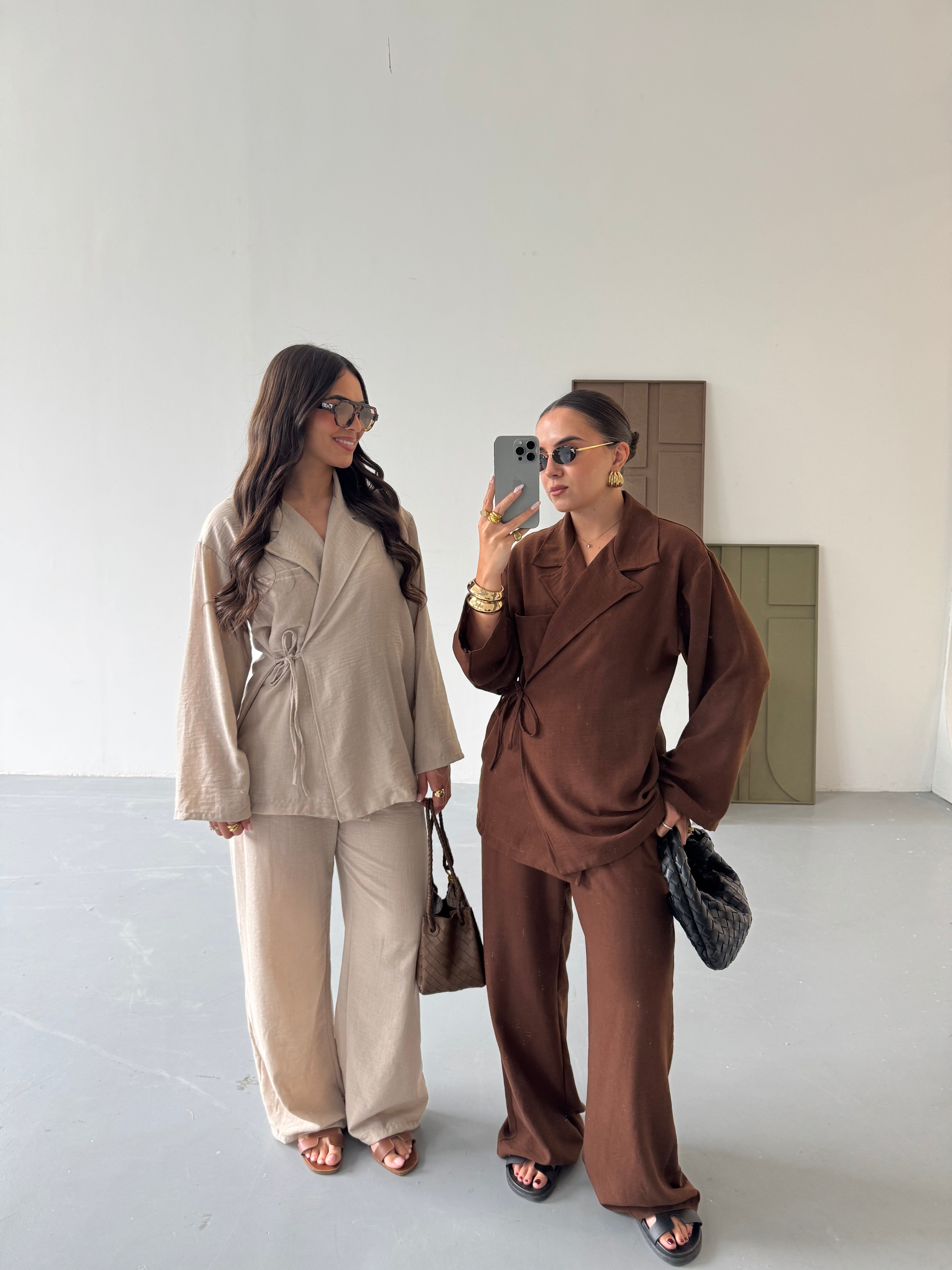 Ensemble noeud MINA marron