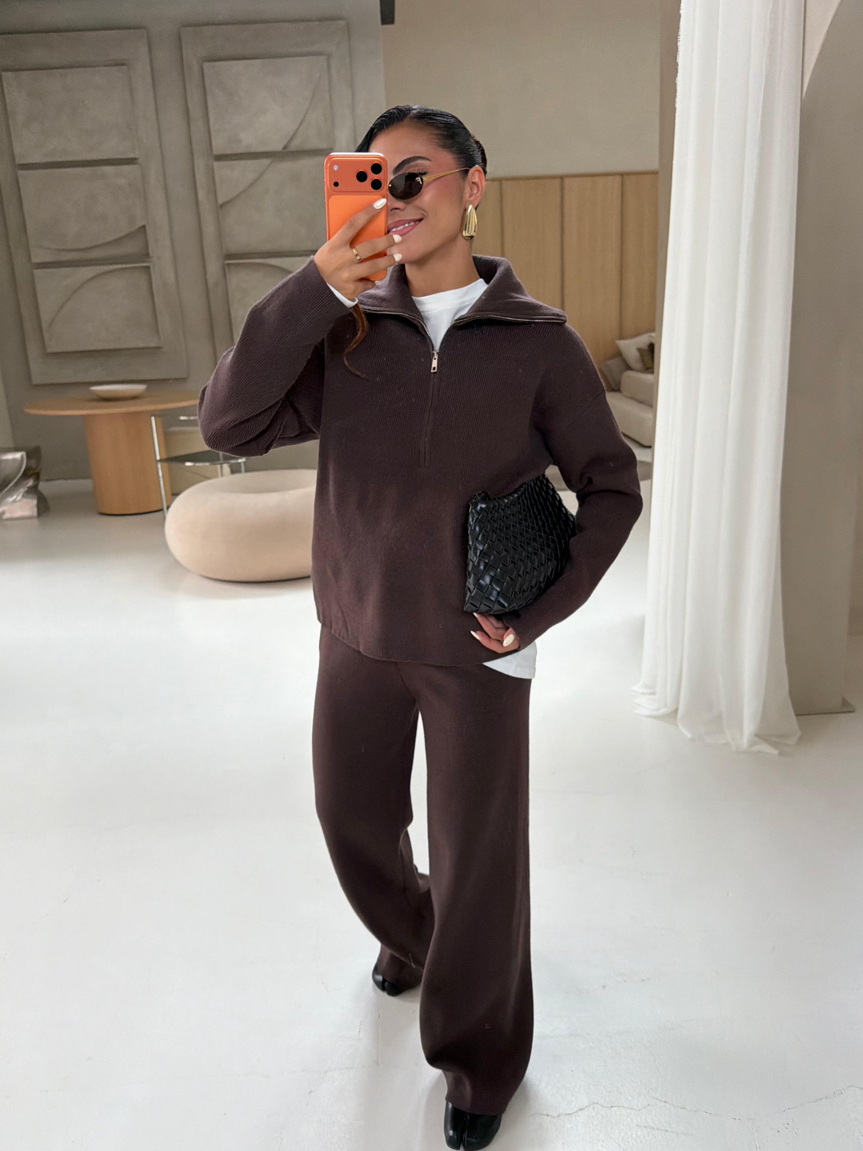 Ensemble ZIP marron (H889)