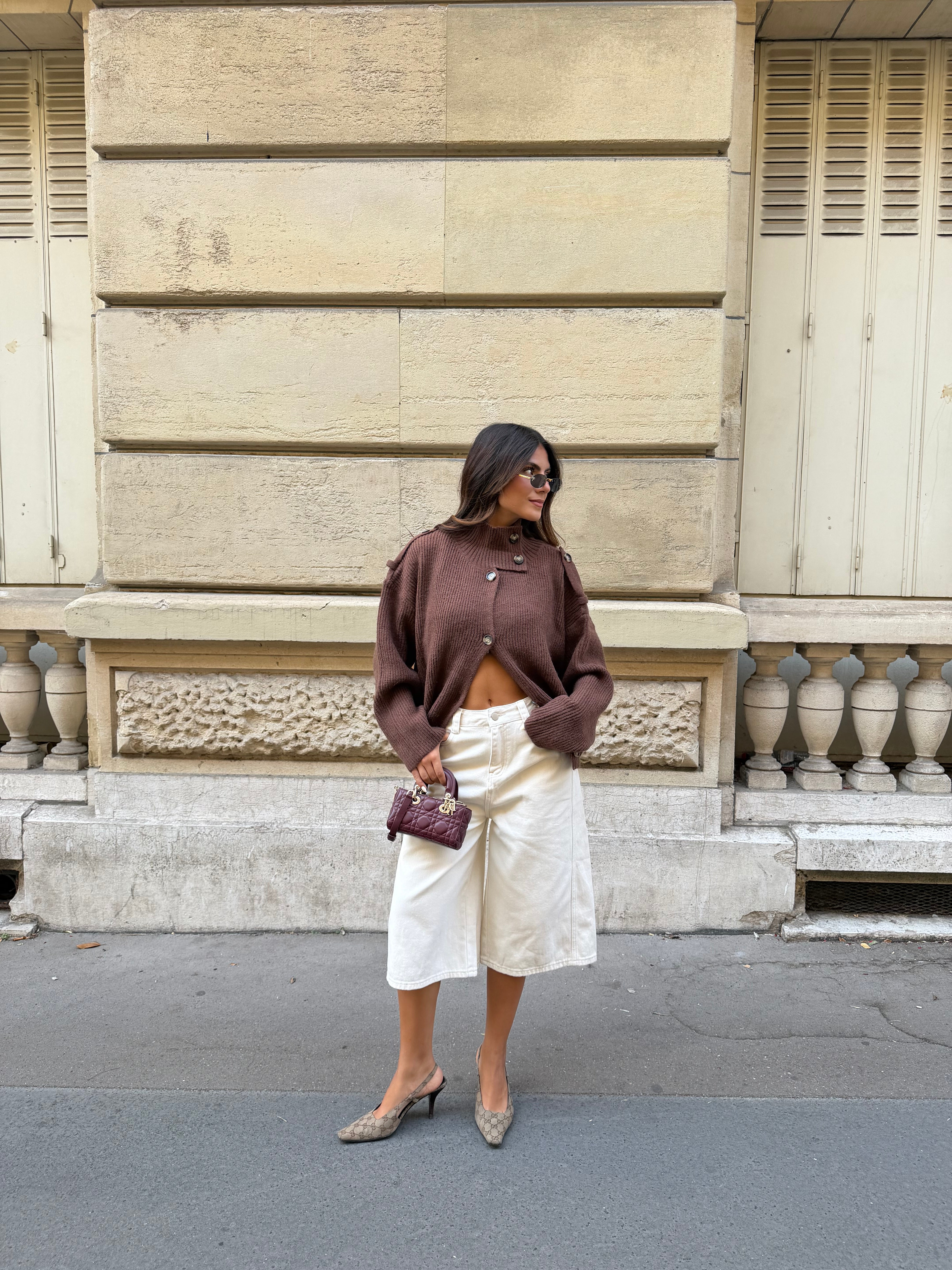 Gilet COLINE marron (B2005)