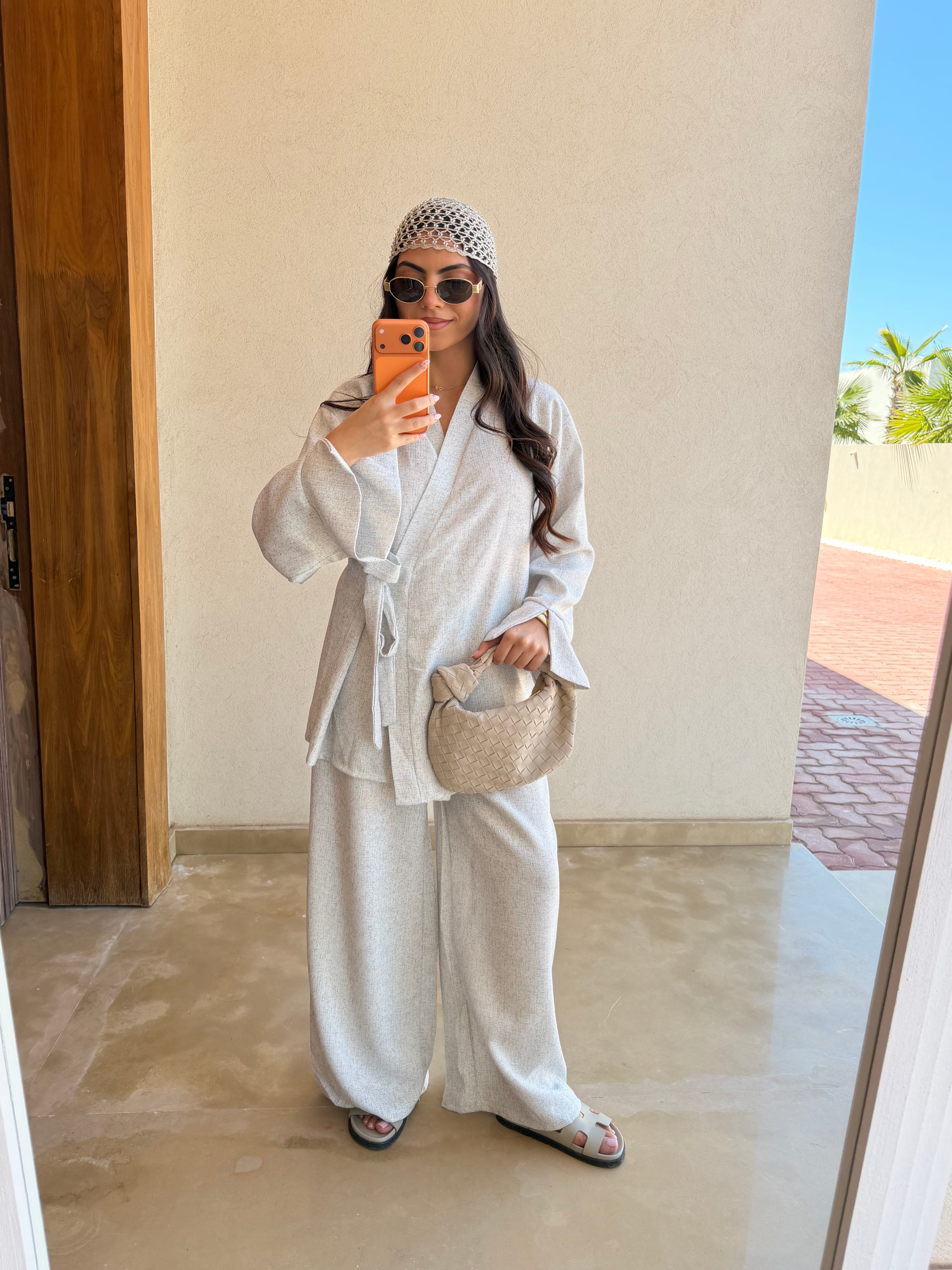 Ensemble JESSY noué gris