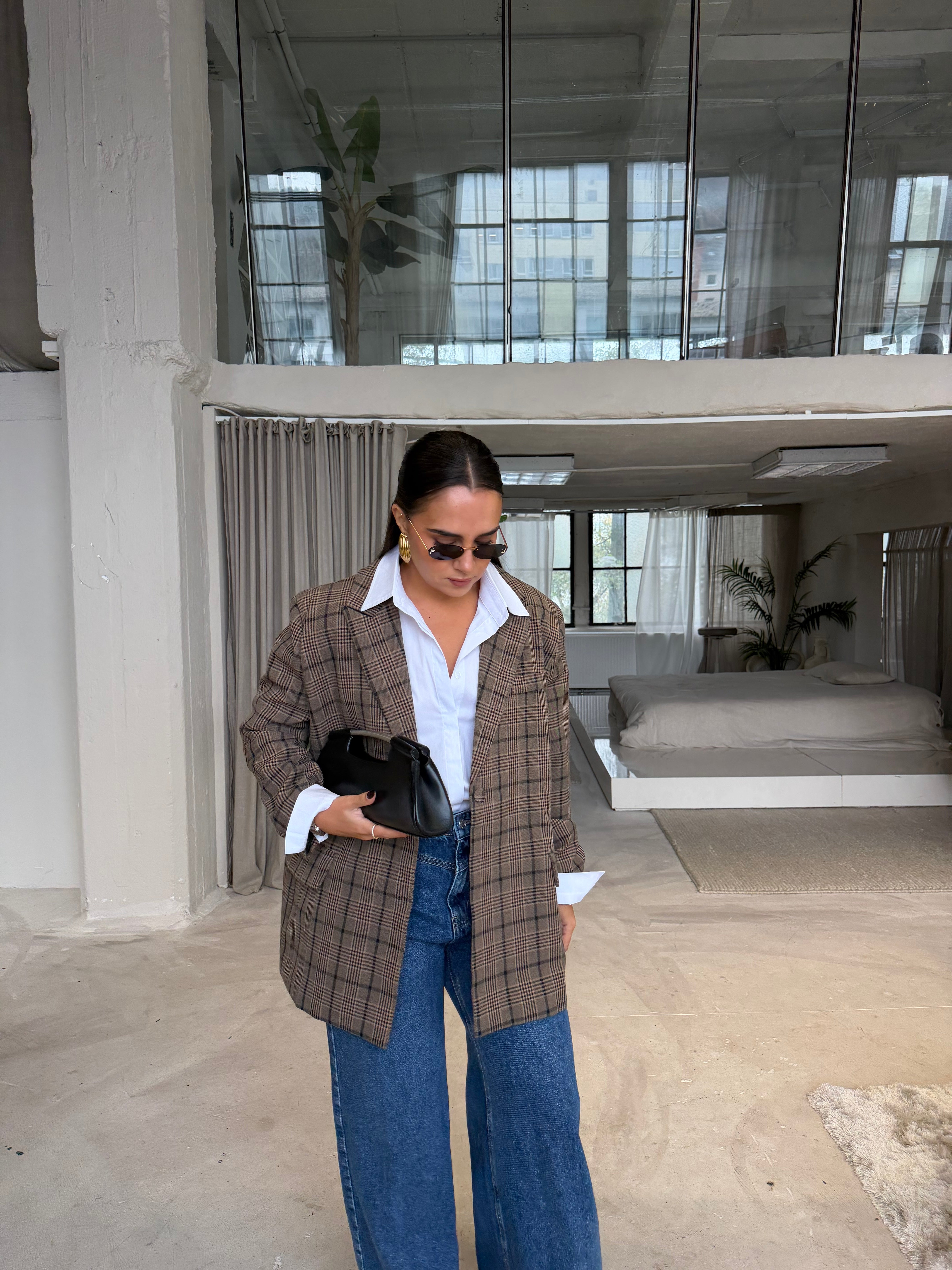 Blazer OVER carreaux (V12369)