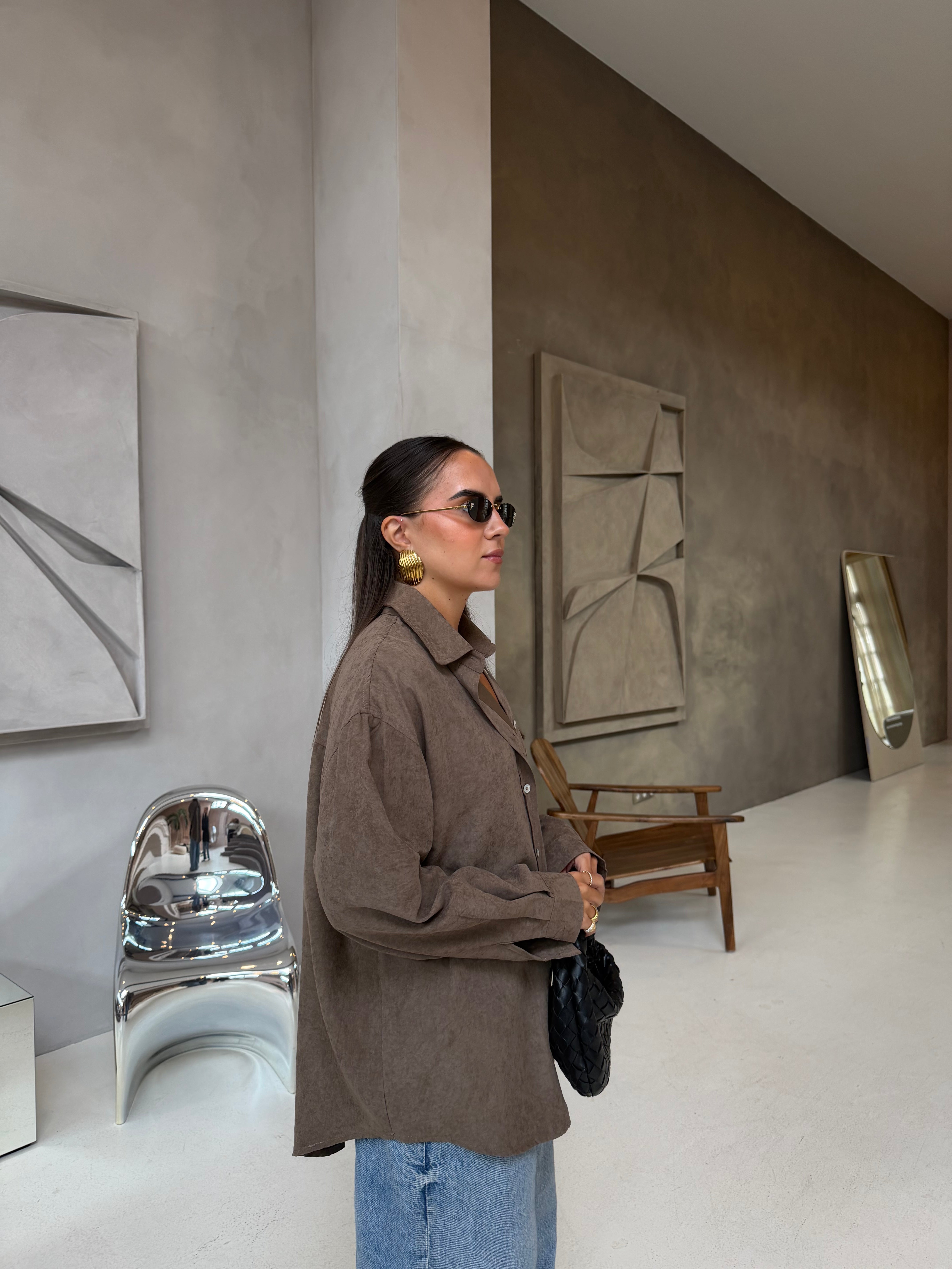 Chemise MADELY taupe (Md904)