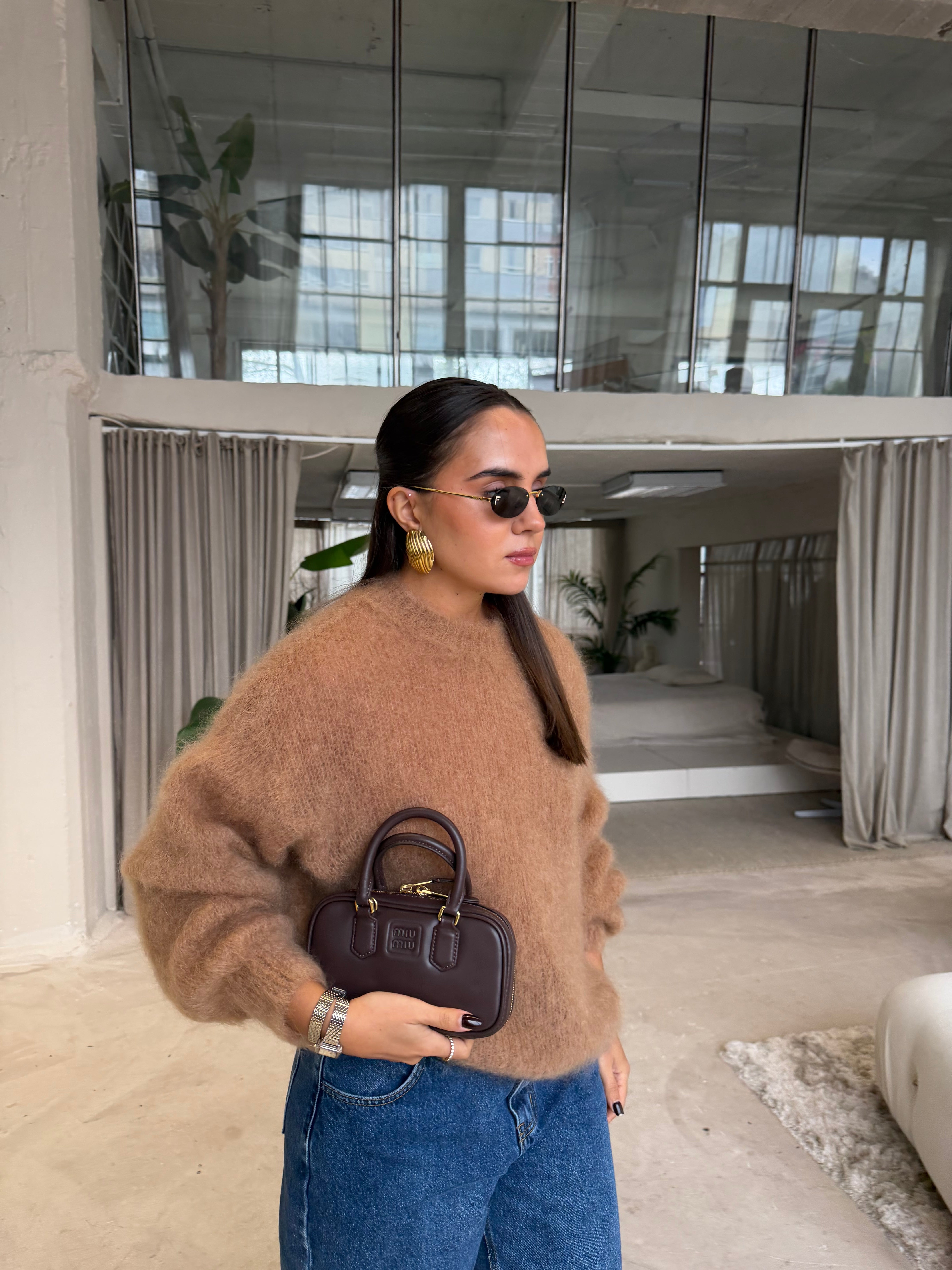 Pull KID mohair camel (28007)