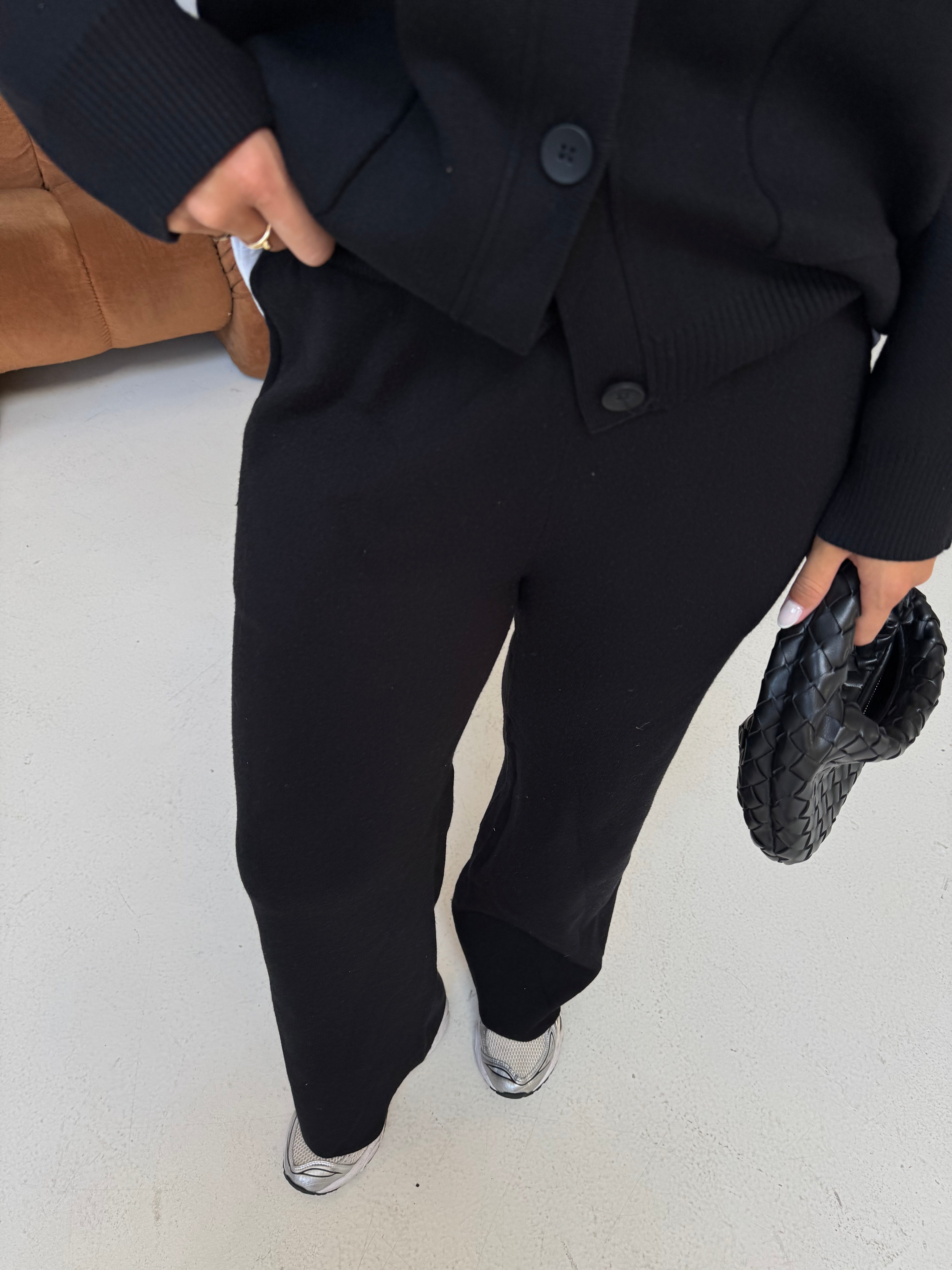 Pantalon ASSA fluide noir (CH-1628)