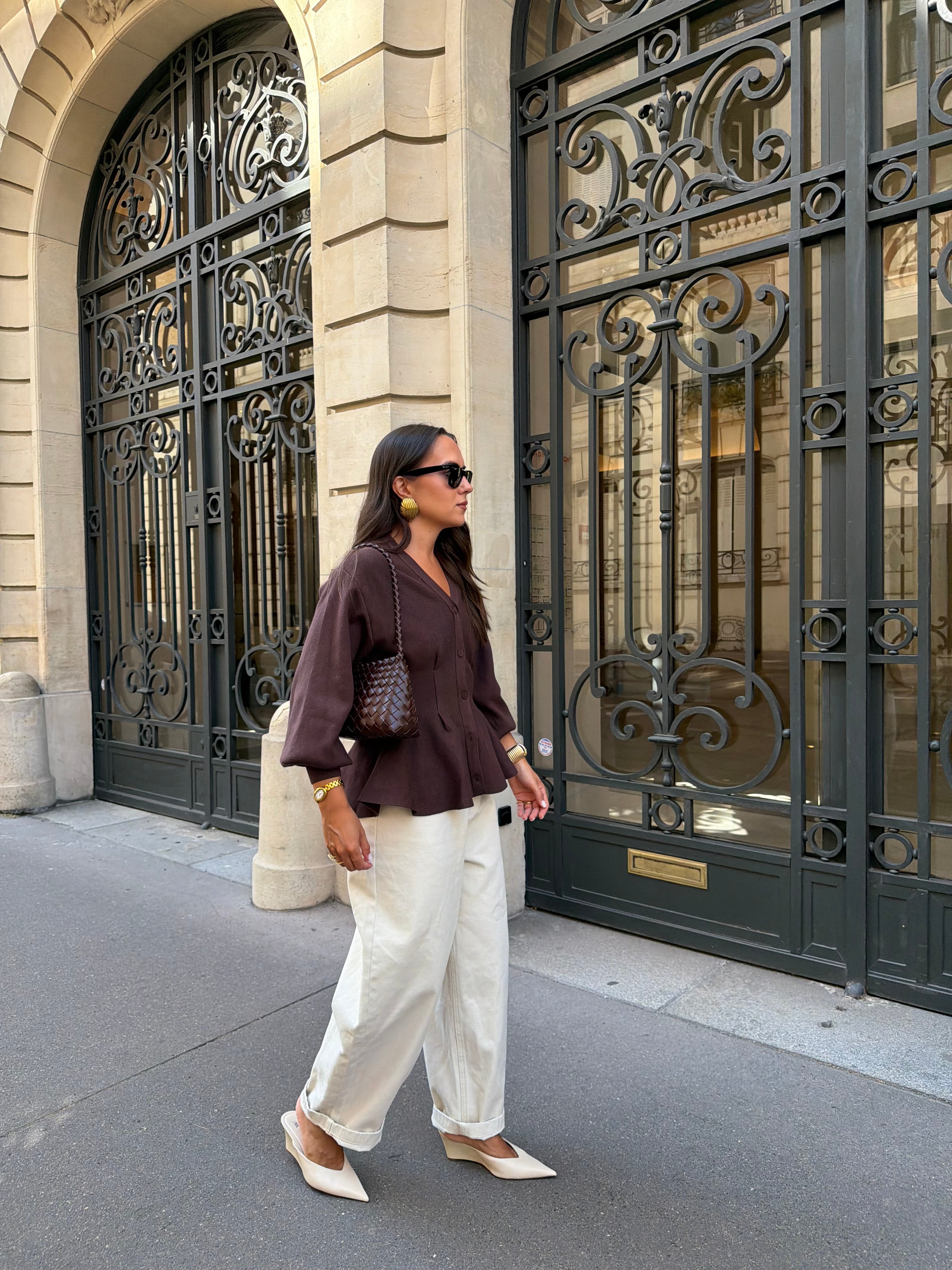 Gilet cintré LOLA marron (5417)