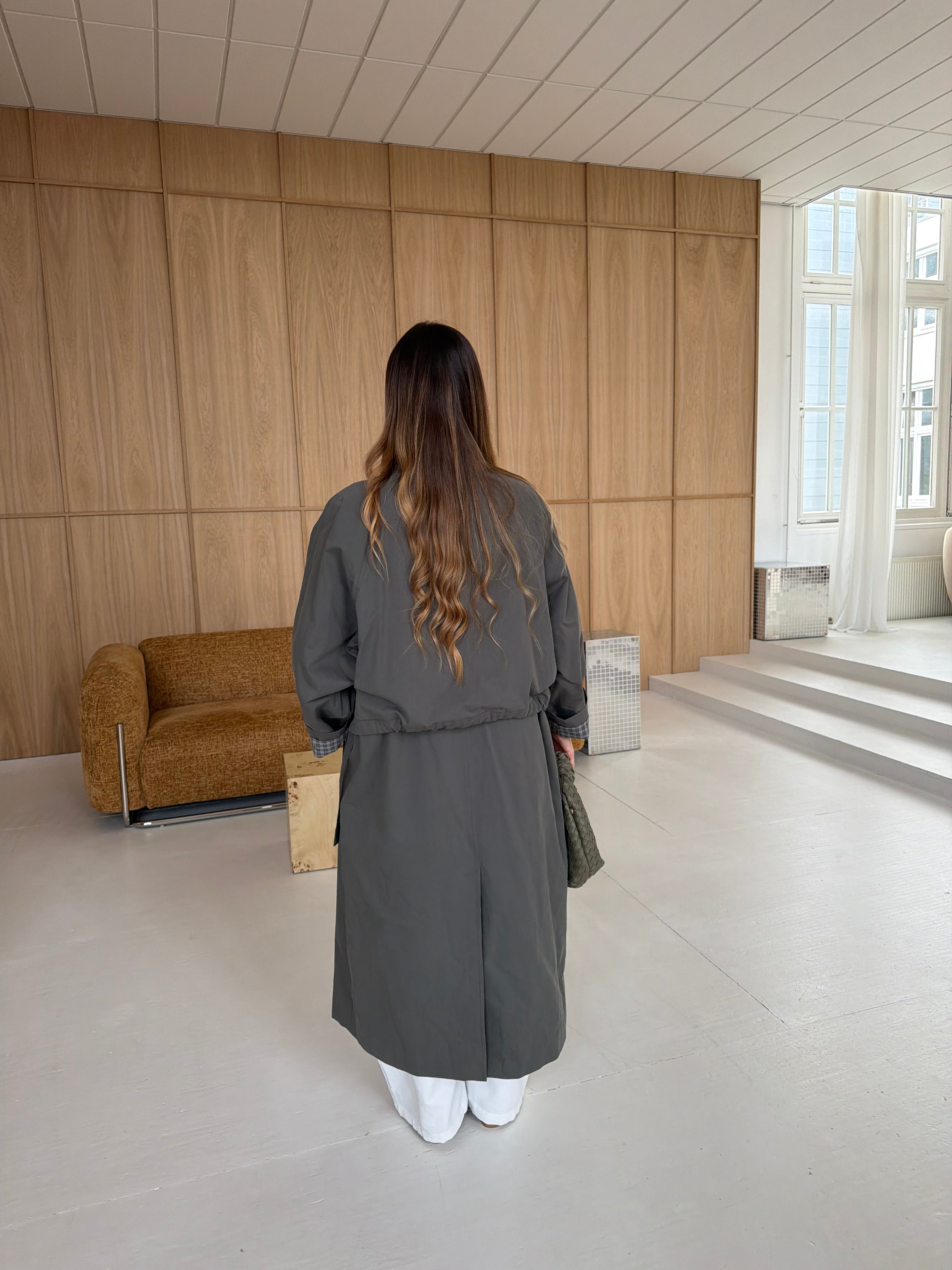 Long trench TARA gris (W25260)