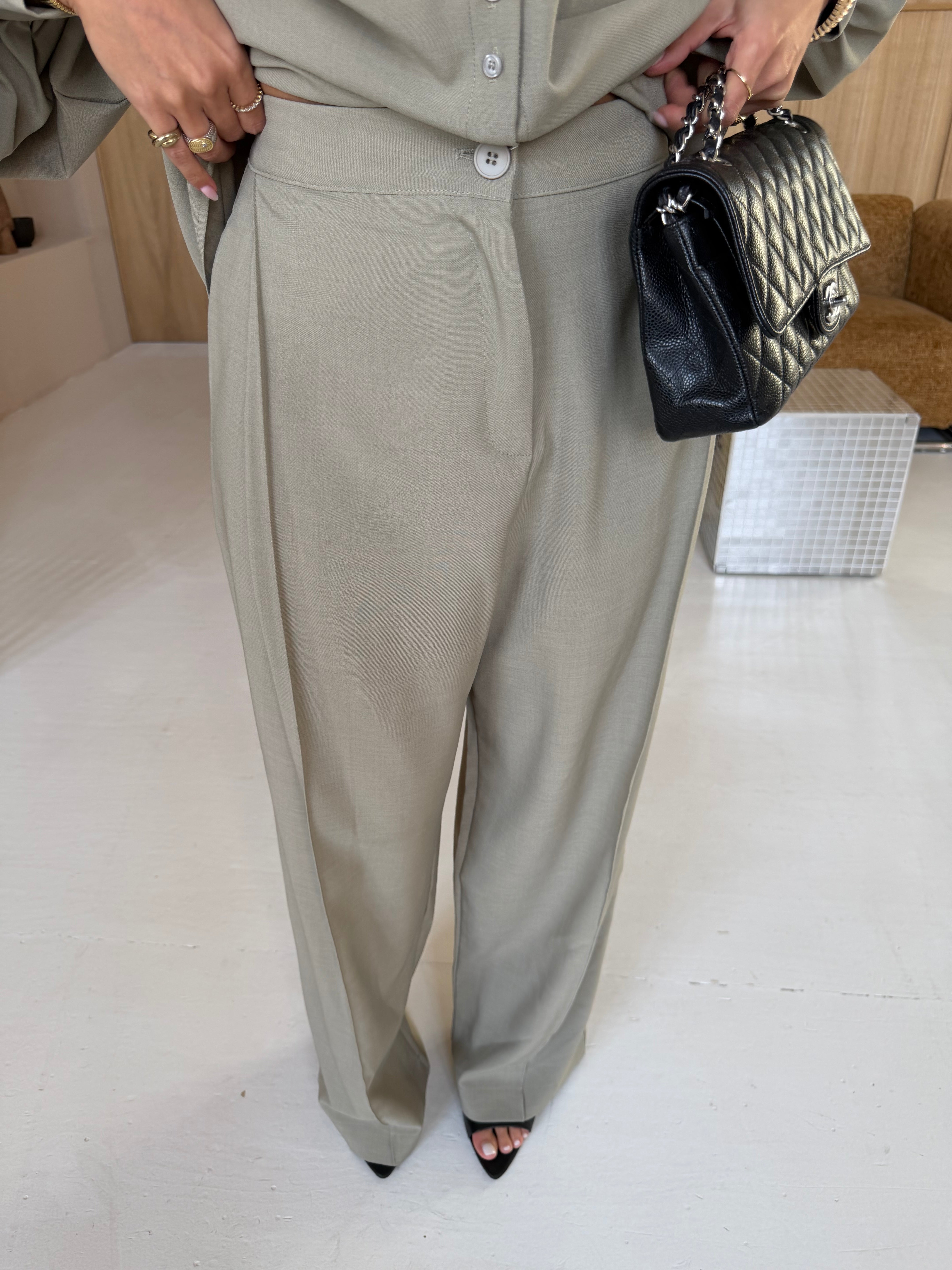Pantalon SIMON tilleul (26CY617)