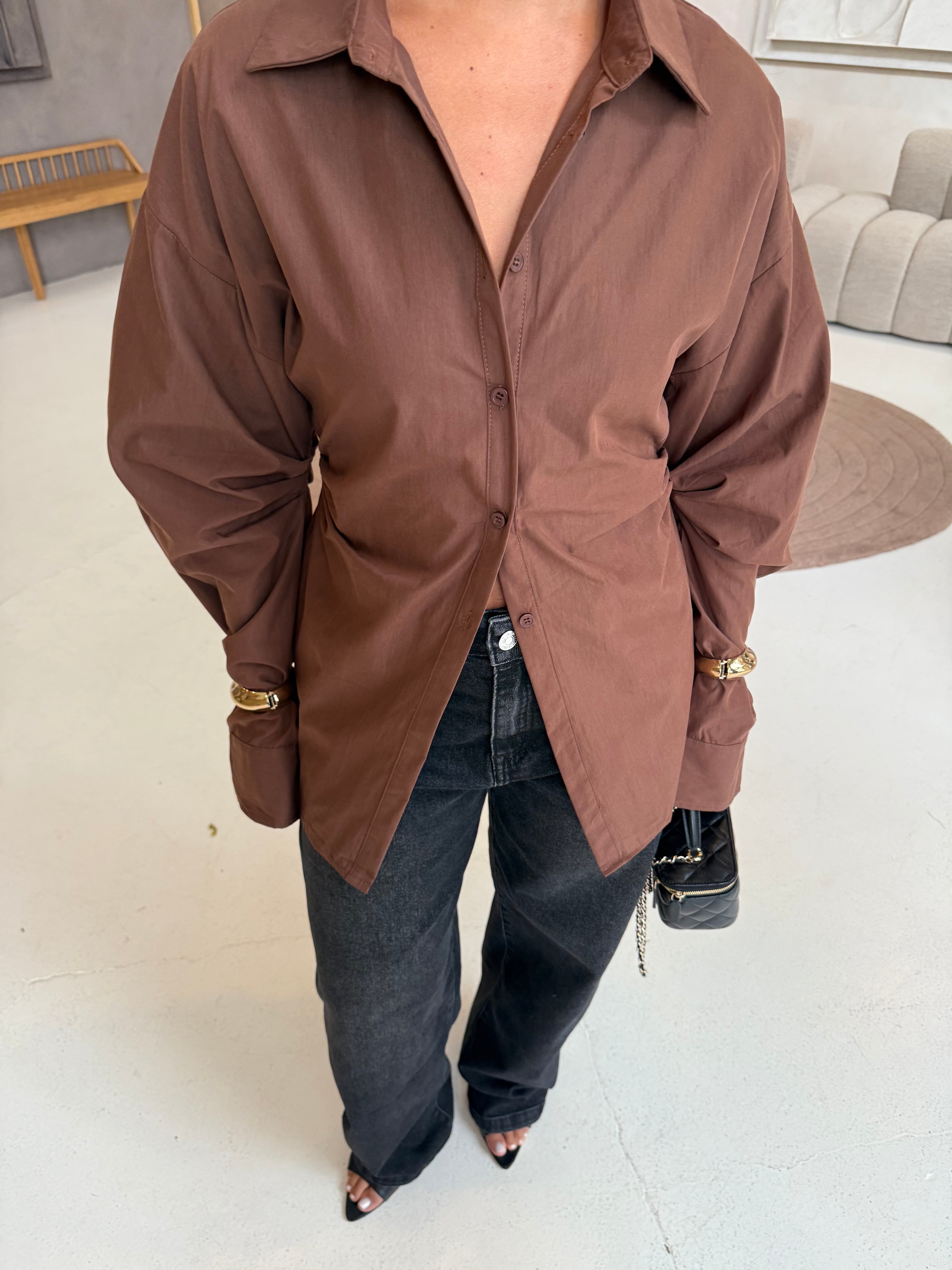Chemise zaza marron (11373)