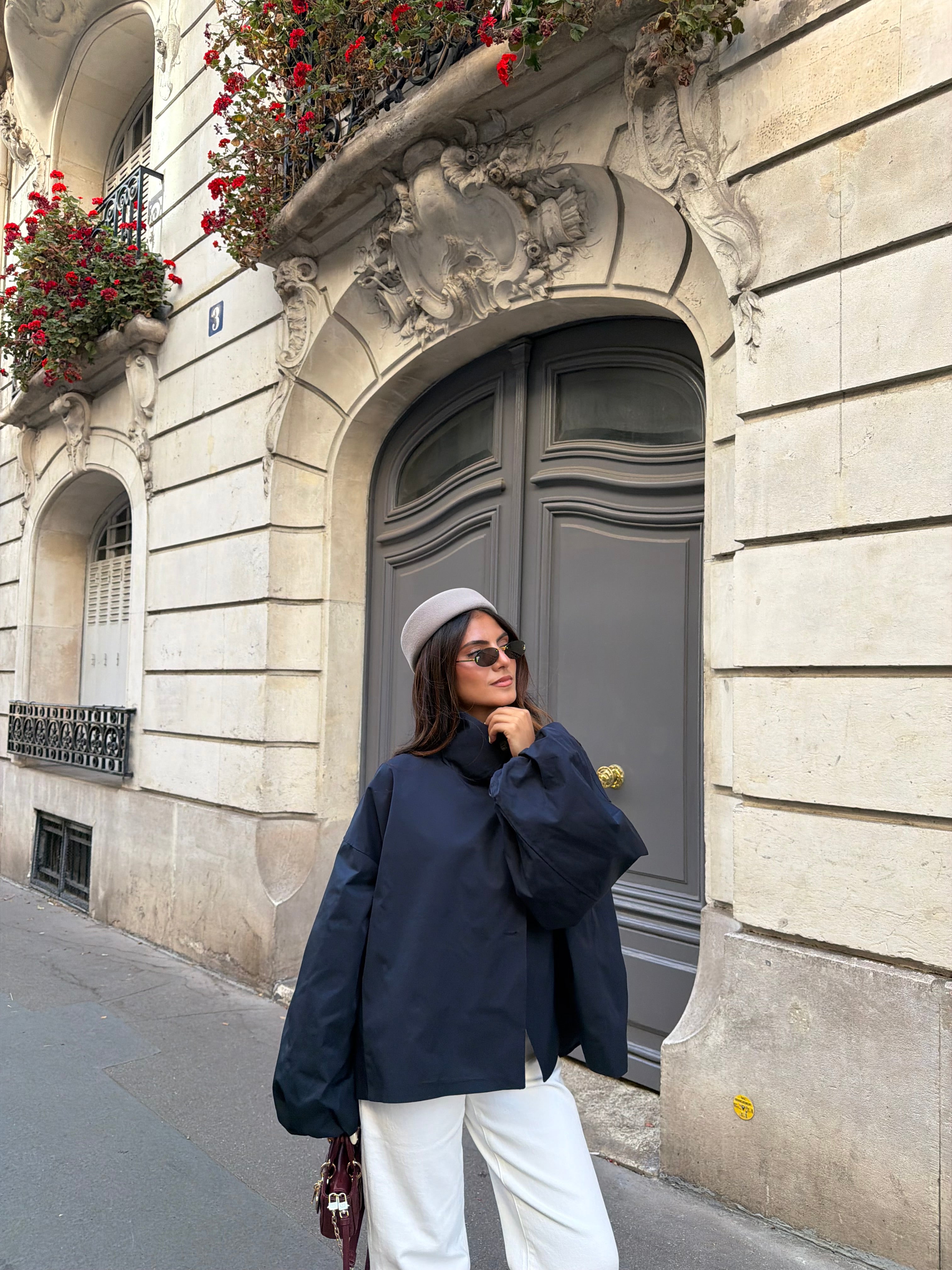 Parka BELLA bleue marine (8512)
