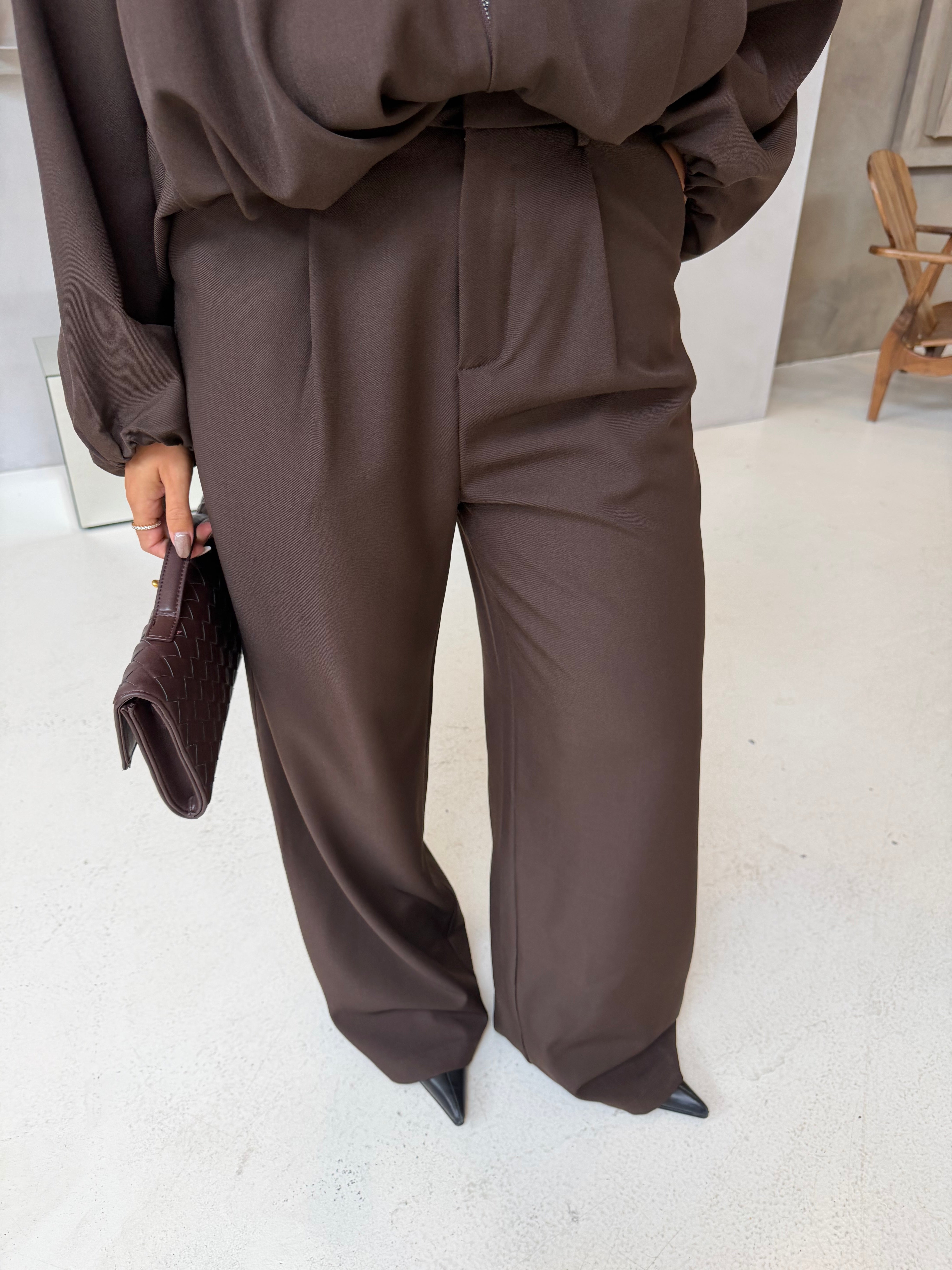 Pantalon IVIVI marron (h4374)