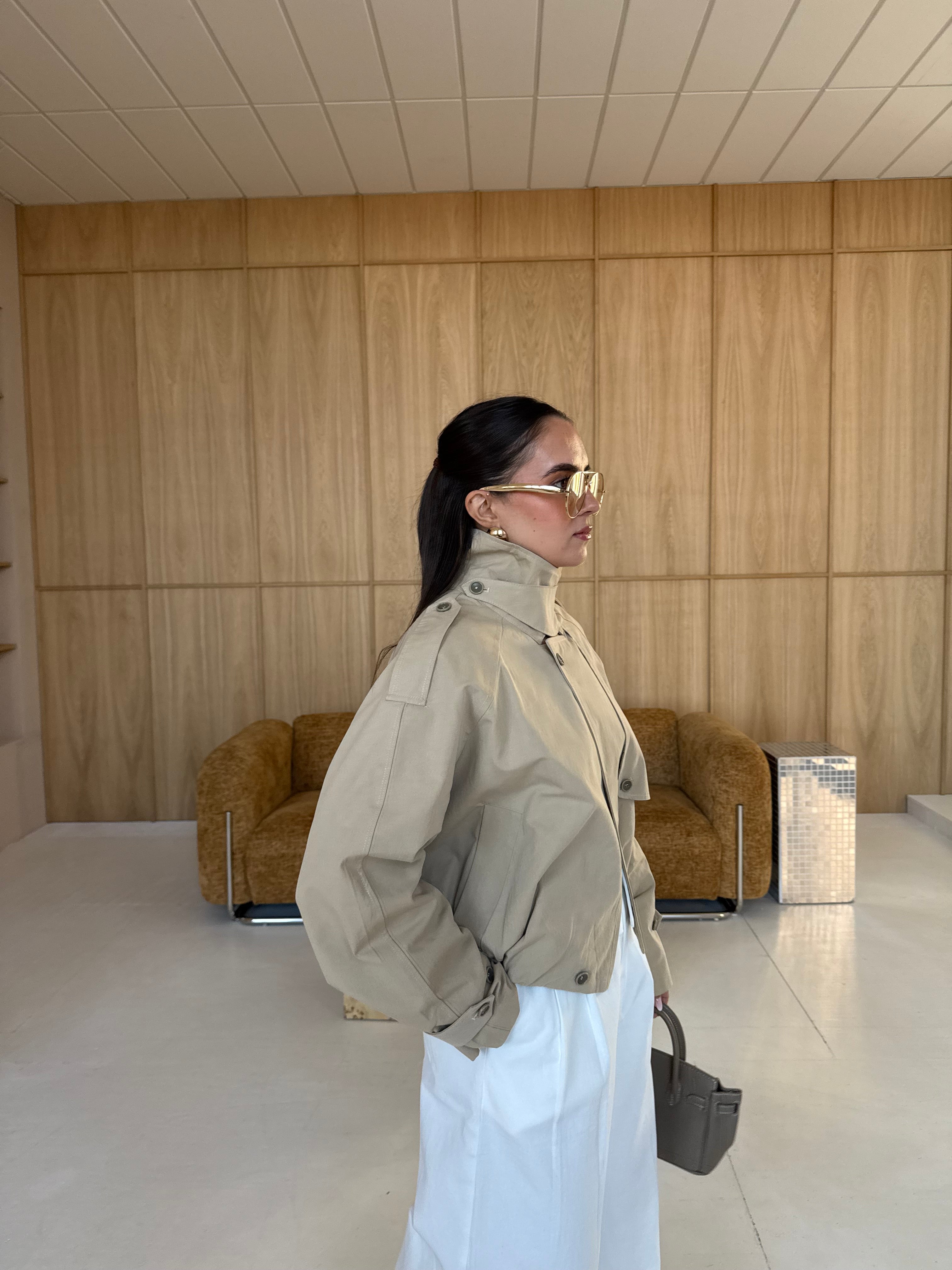 Trench PAULINE taupe (SC357)