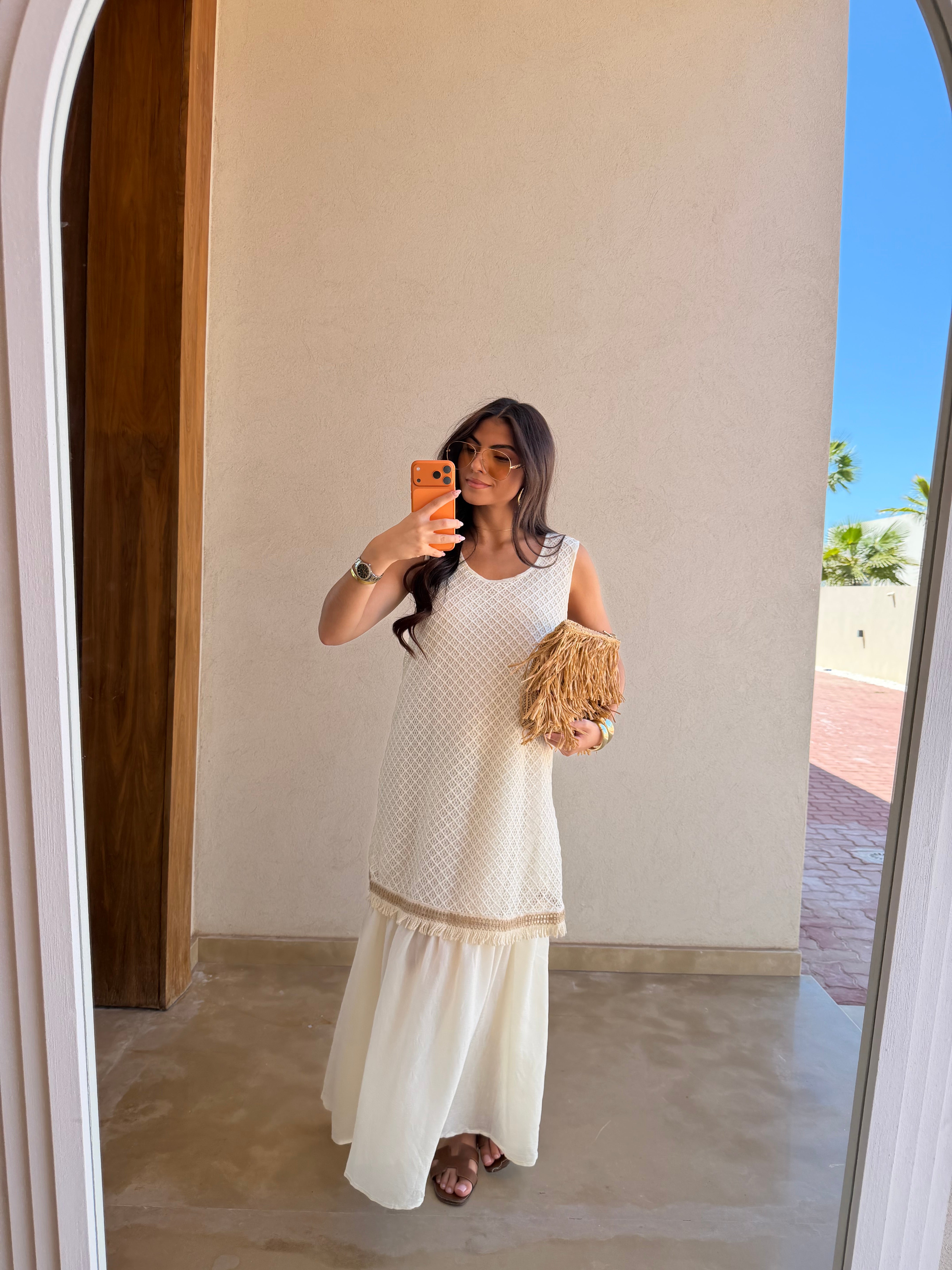 Robe avec doublure beige (K6-03)