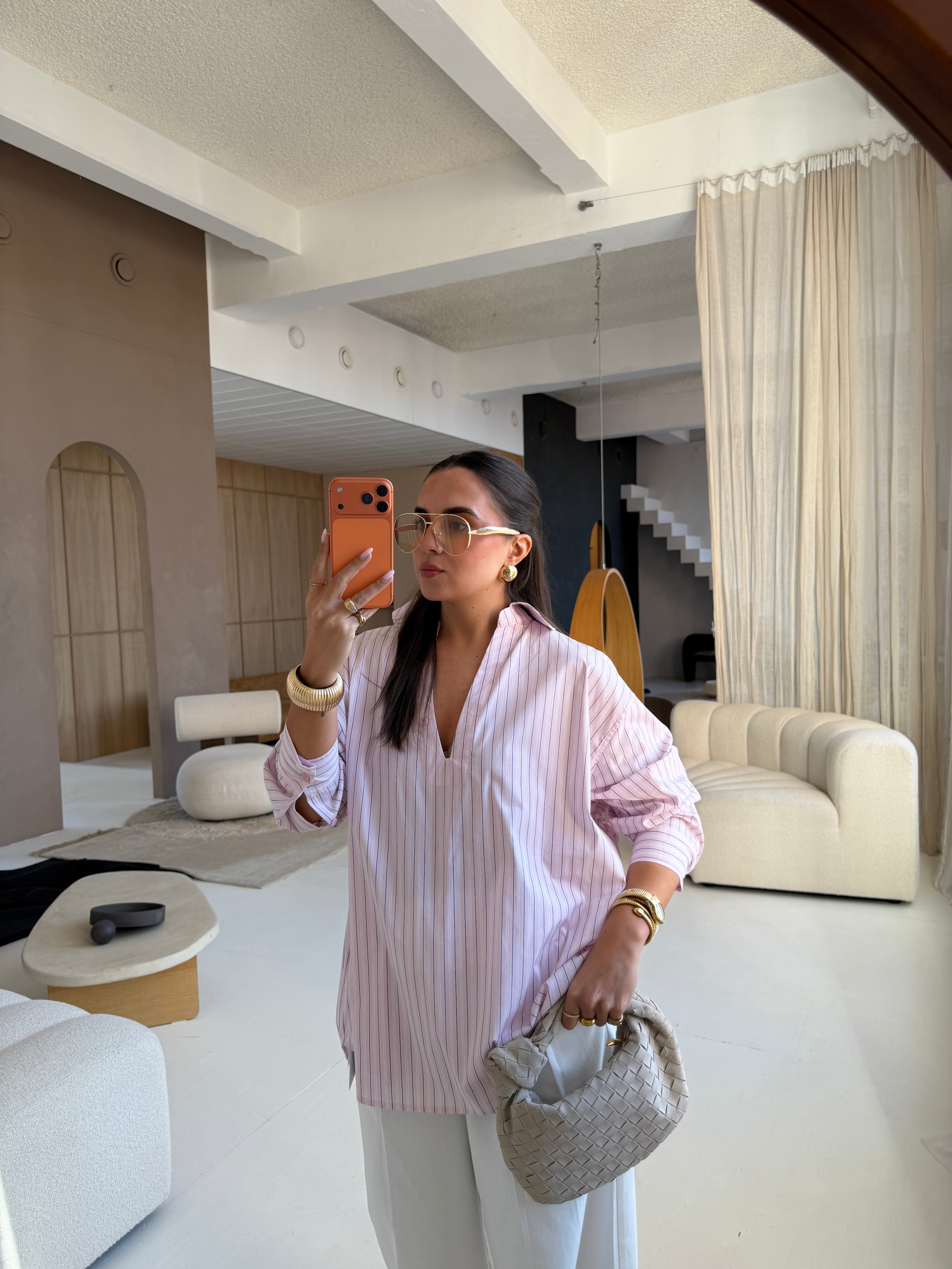 Chemise TUNISIA rose (7006)