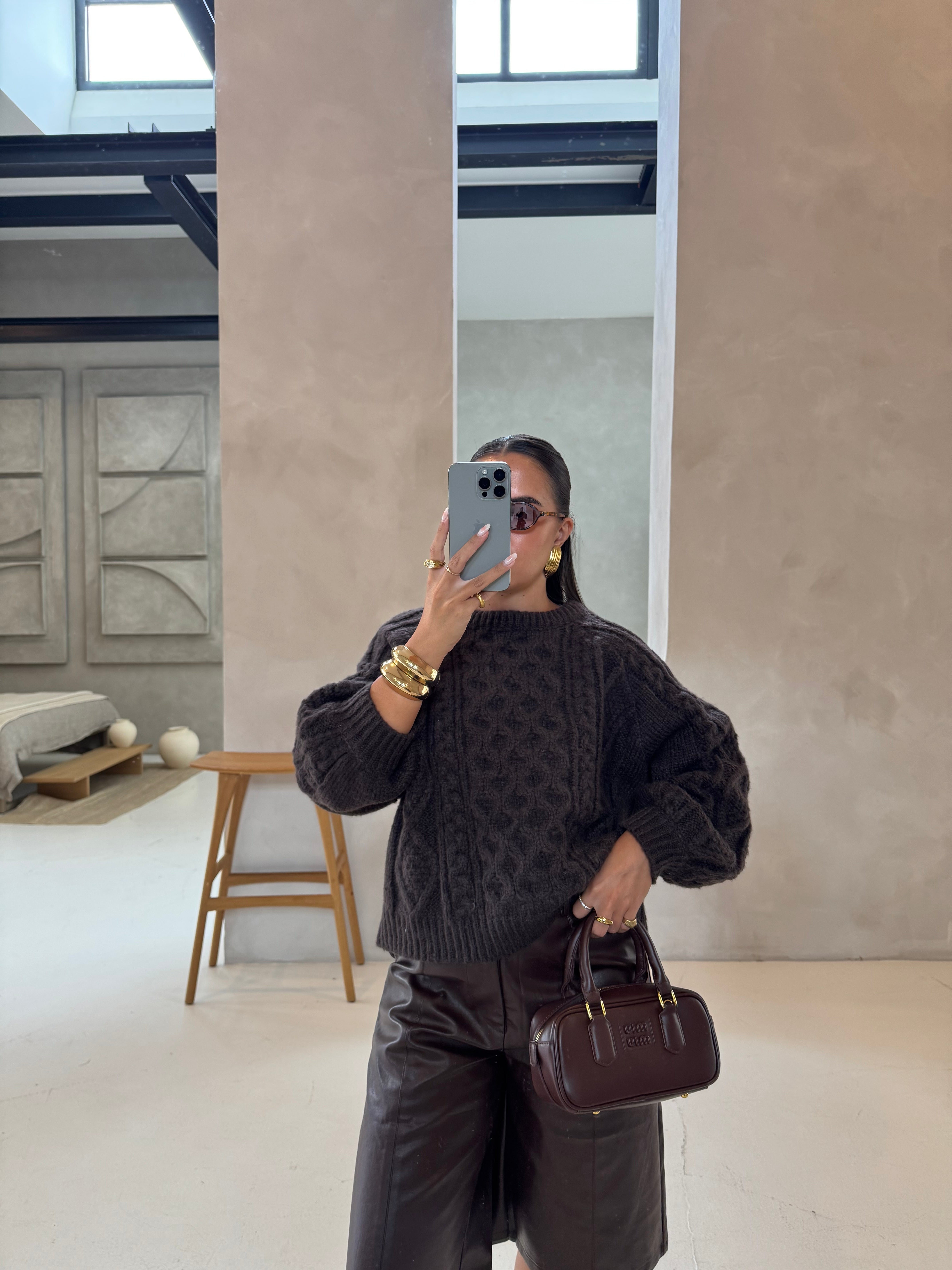 Pull MARGO marron (LA2591-10)