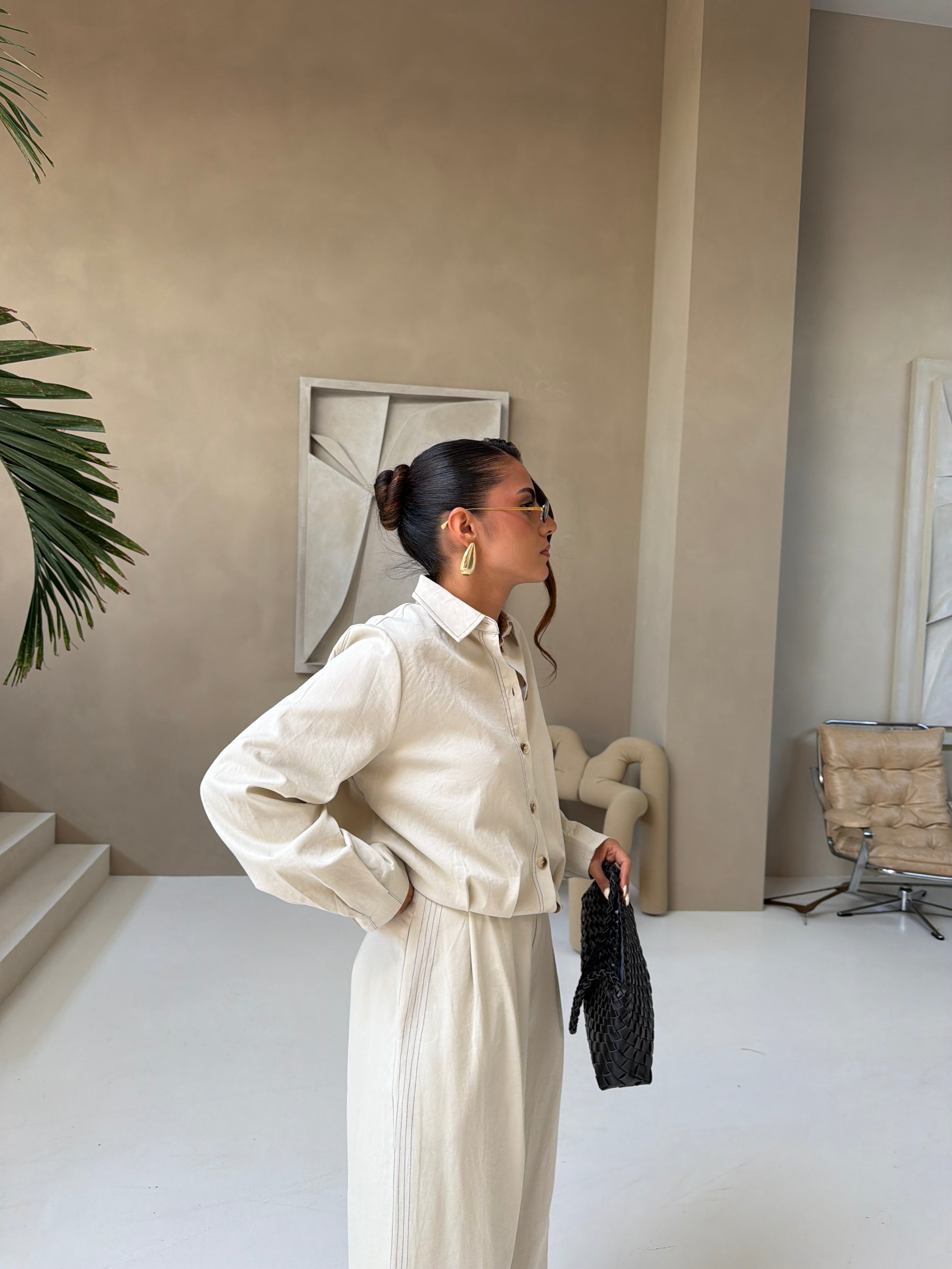 Ensemble LOUISE écru (RM1037)