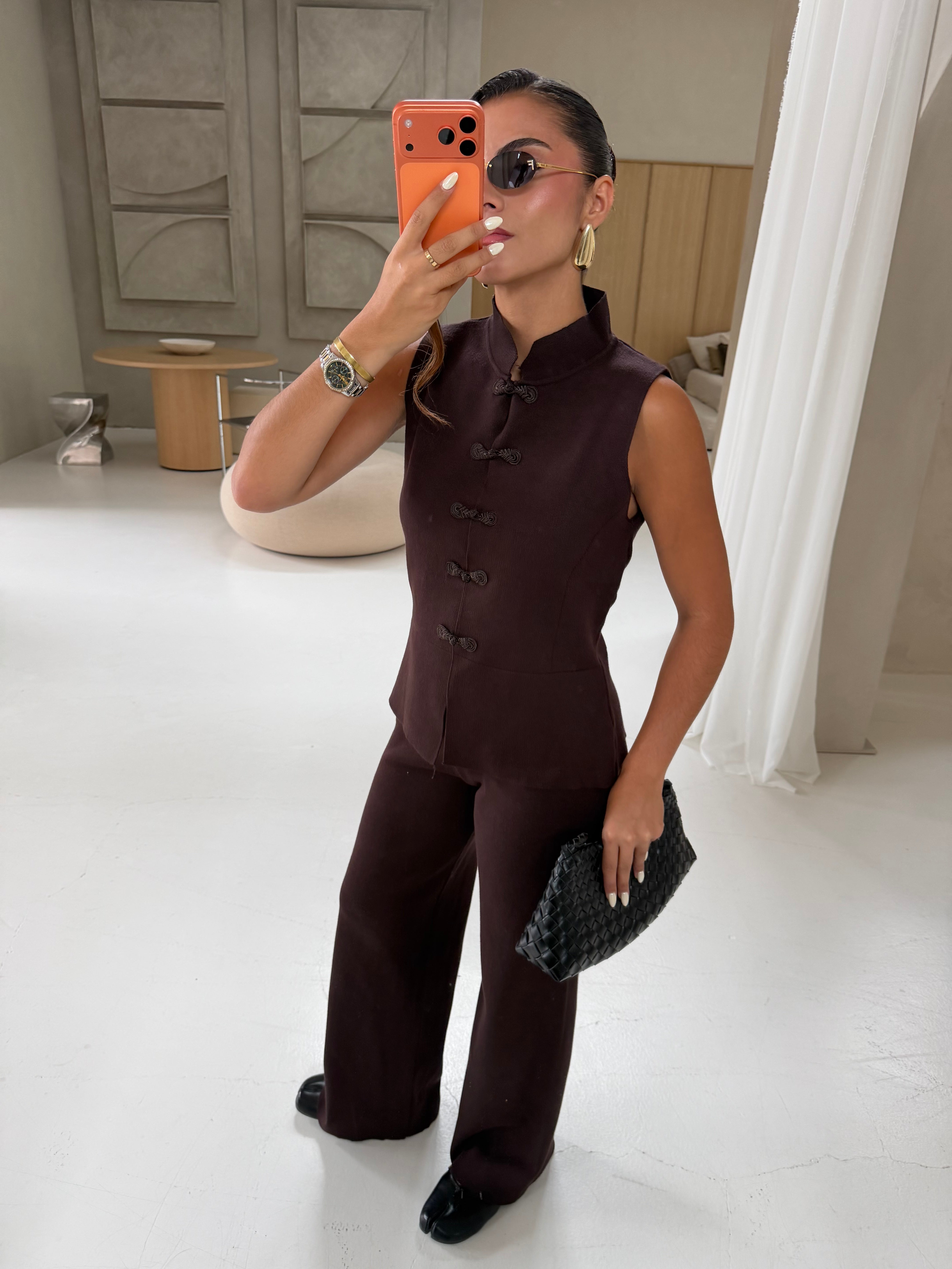 Ensemble marron CASSIE (5846)