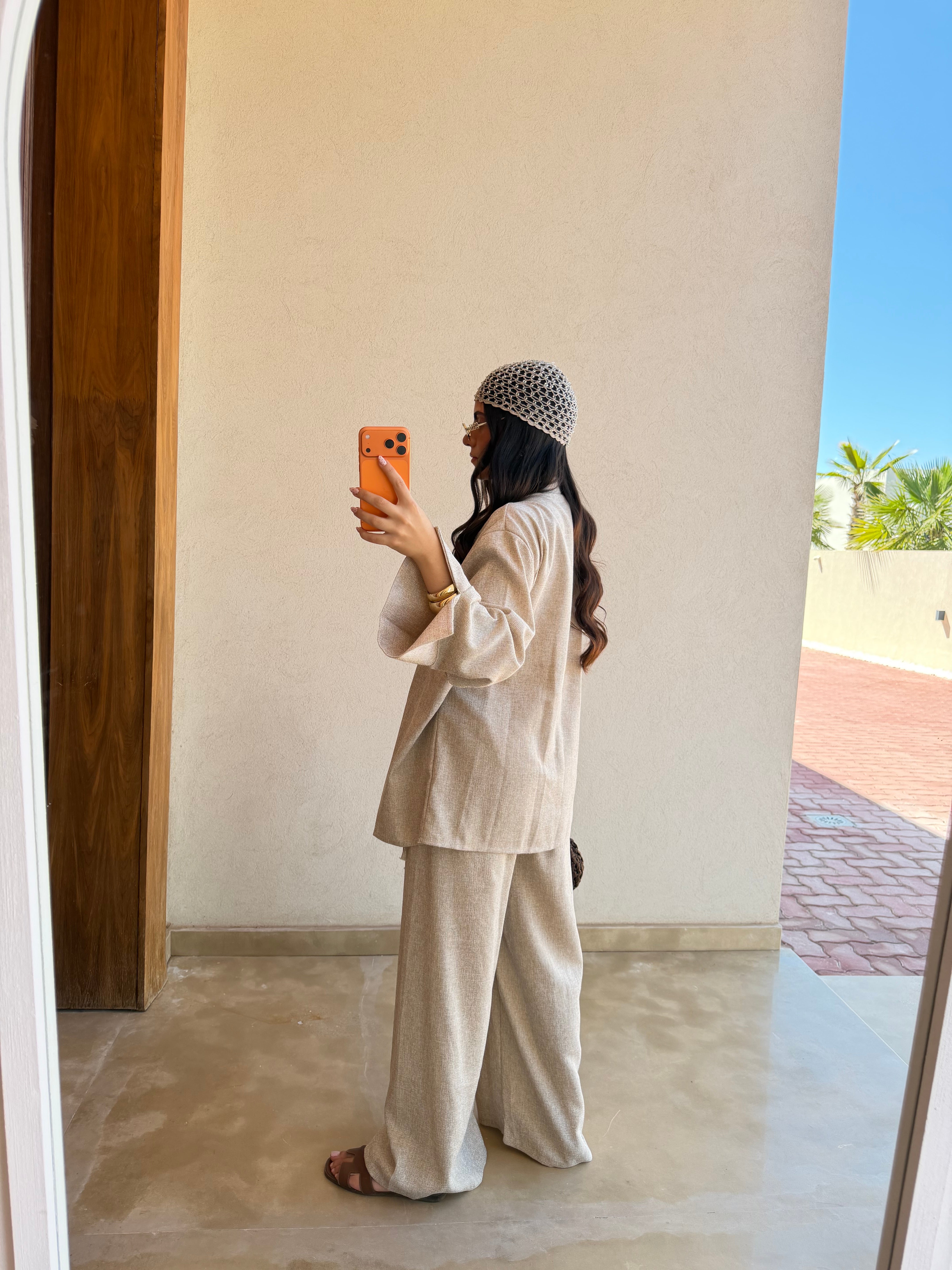 Ensemble JESSY noué beige